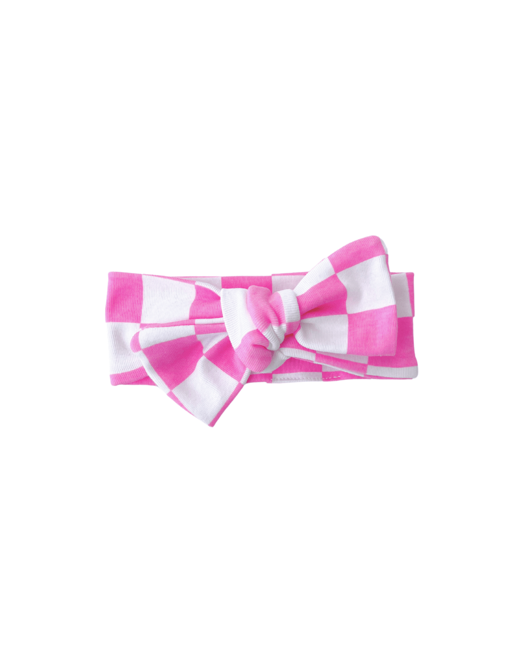 Checkered Headband | Bubble Gum