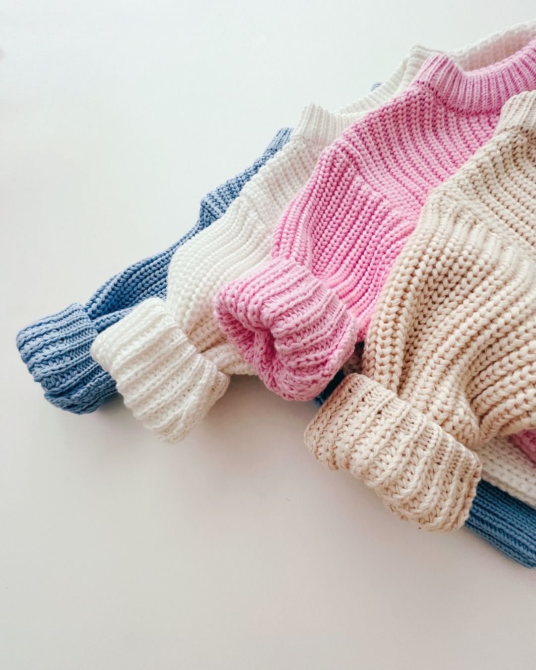Chunky Knit Sweater | Pink