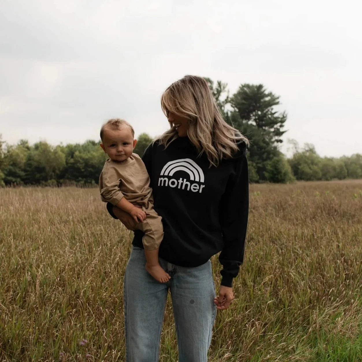 Womens Black Mother Everyday Hoody