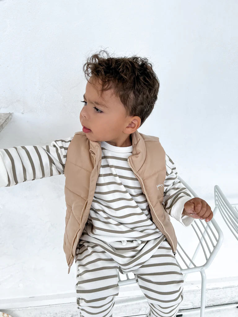Bobby G Puffer Vest Caramel 5 Years