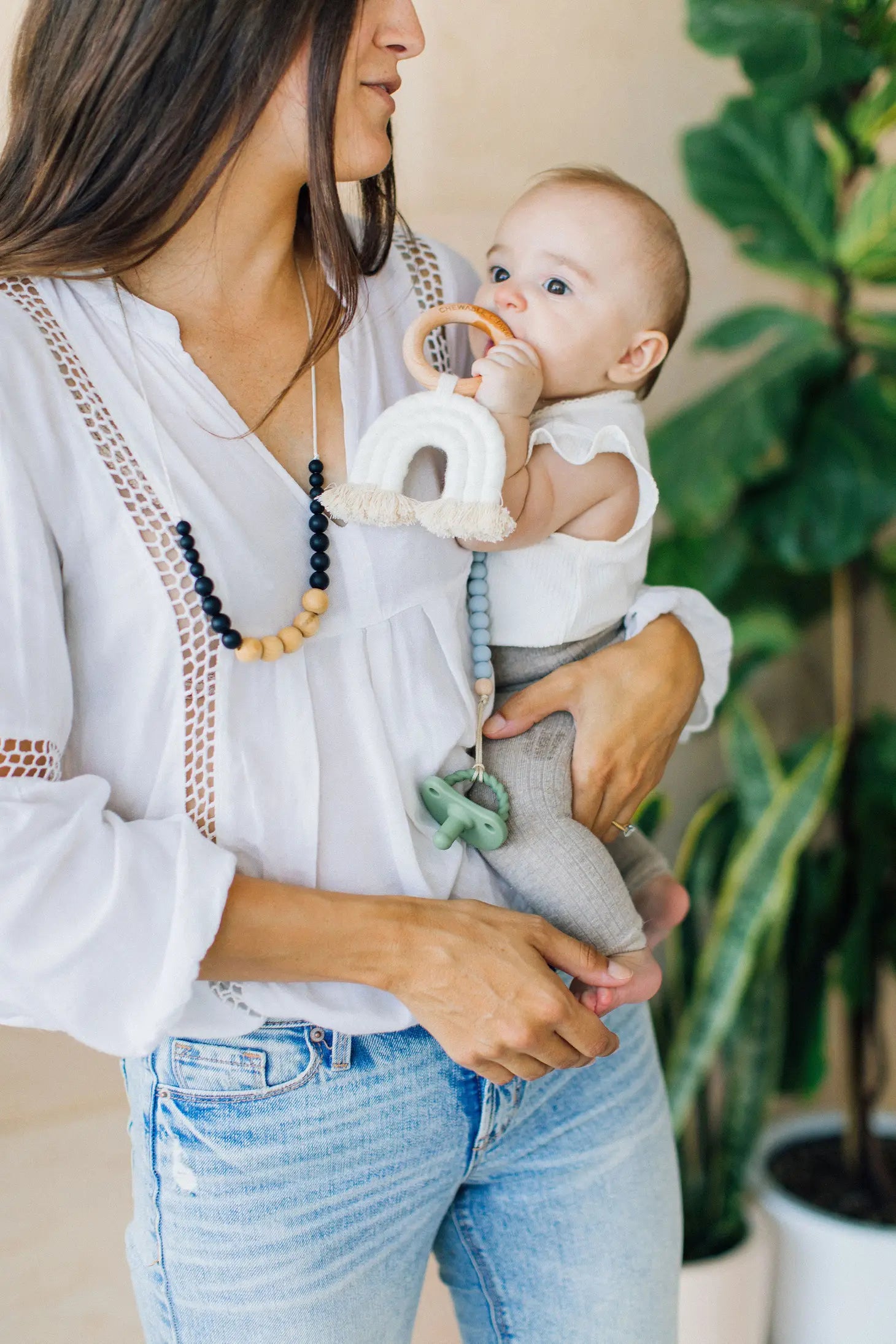 Rainbow Macrame Teether