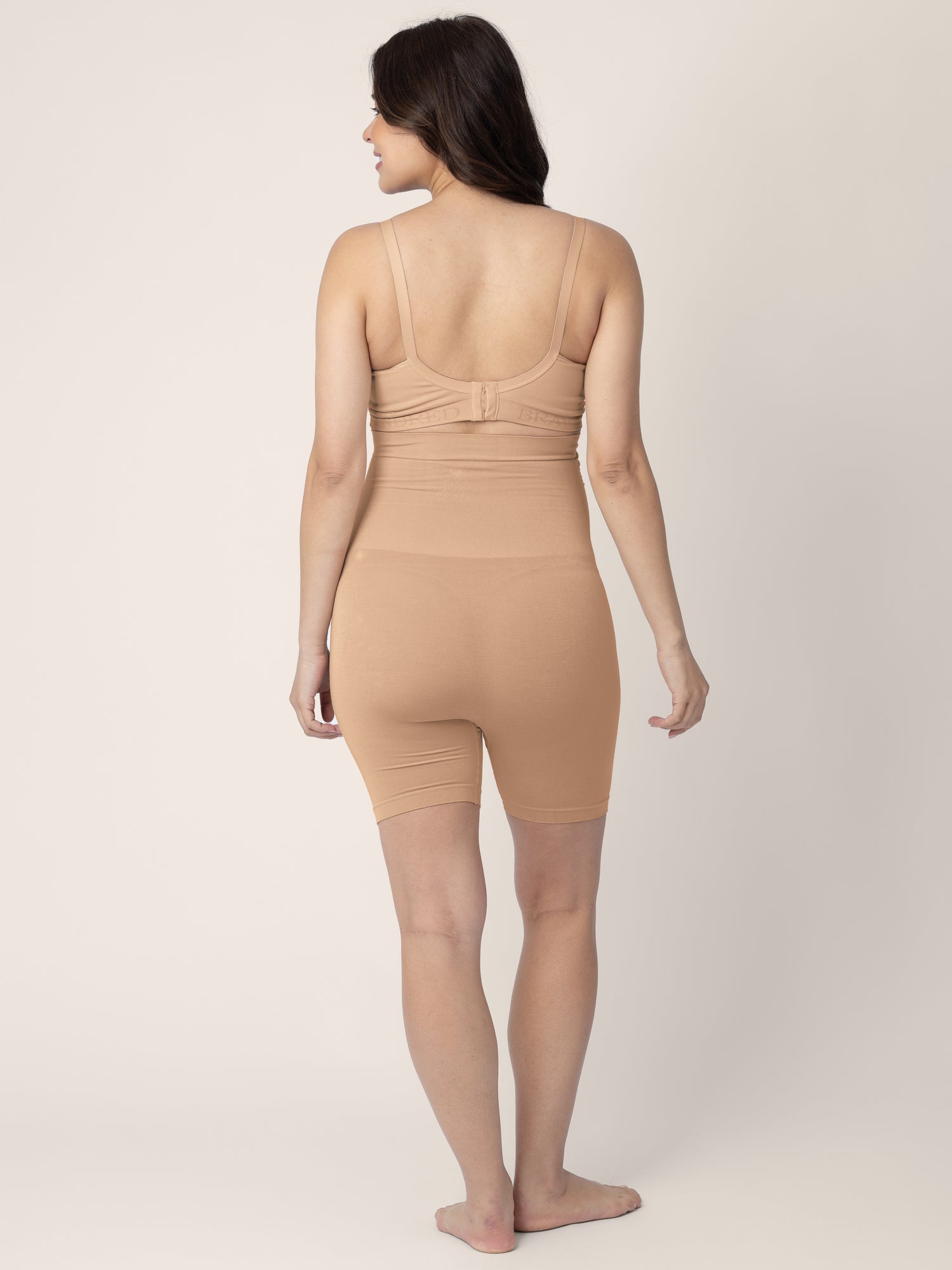 Seamless Bamboo Maternity Thigh Saver | Beige