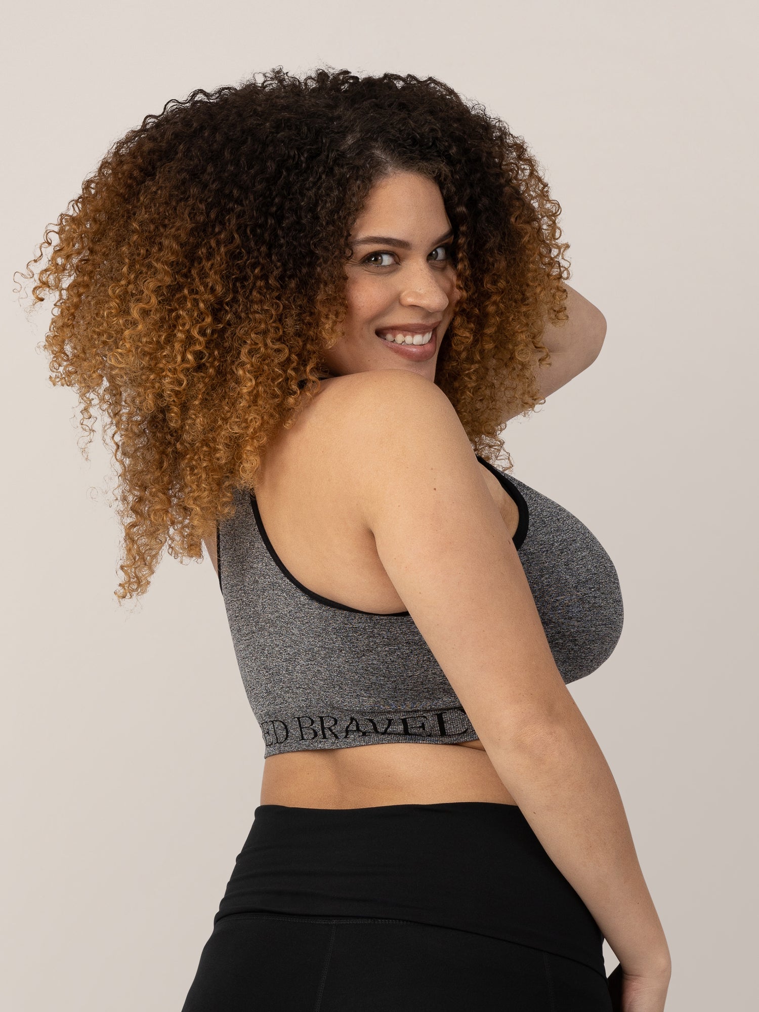 Sublime® Nursing Sports Bra | Heather Grey