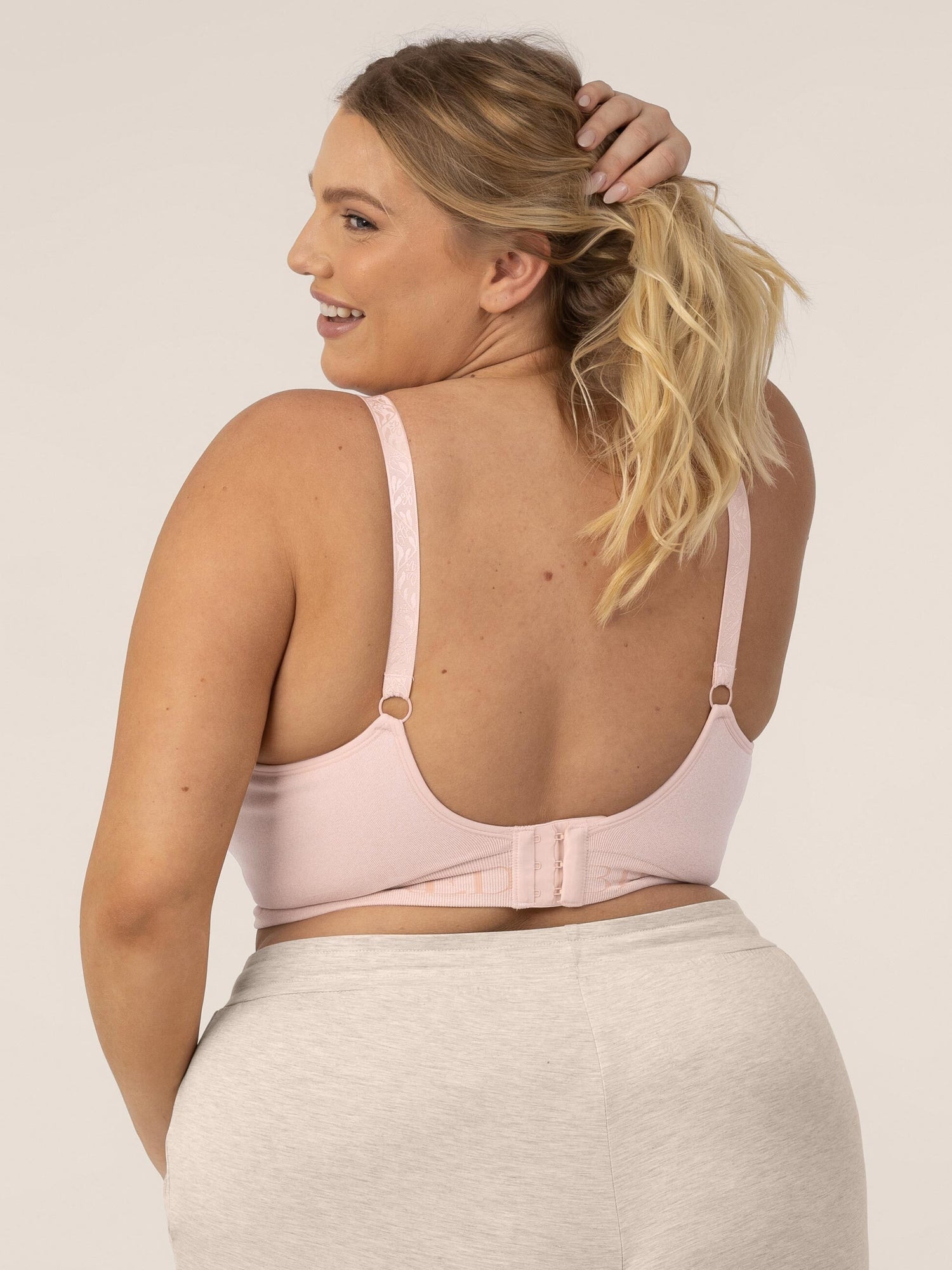 Sublime® Hands-Free Pumping & Nursing Bra | Pink Heather