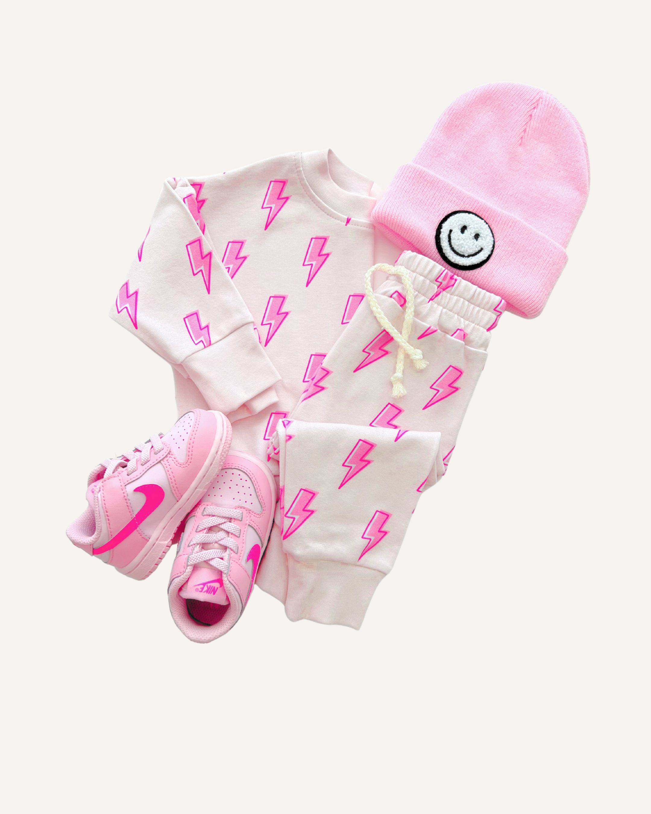 Jogger Set | Pink Bolts