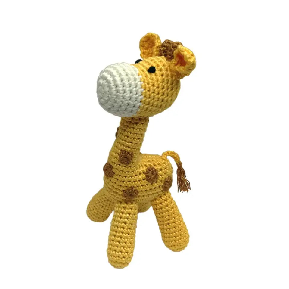 Standing Giraffe Hand Crocheted Rattle