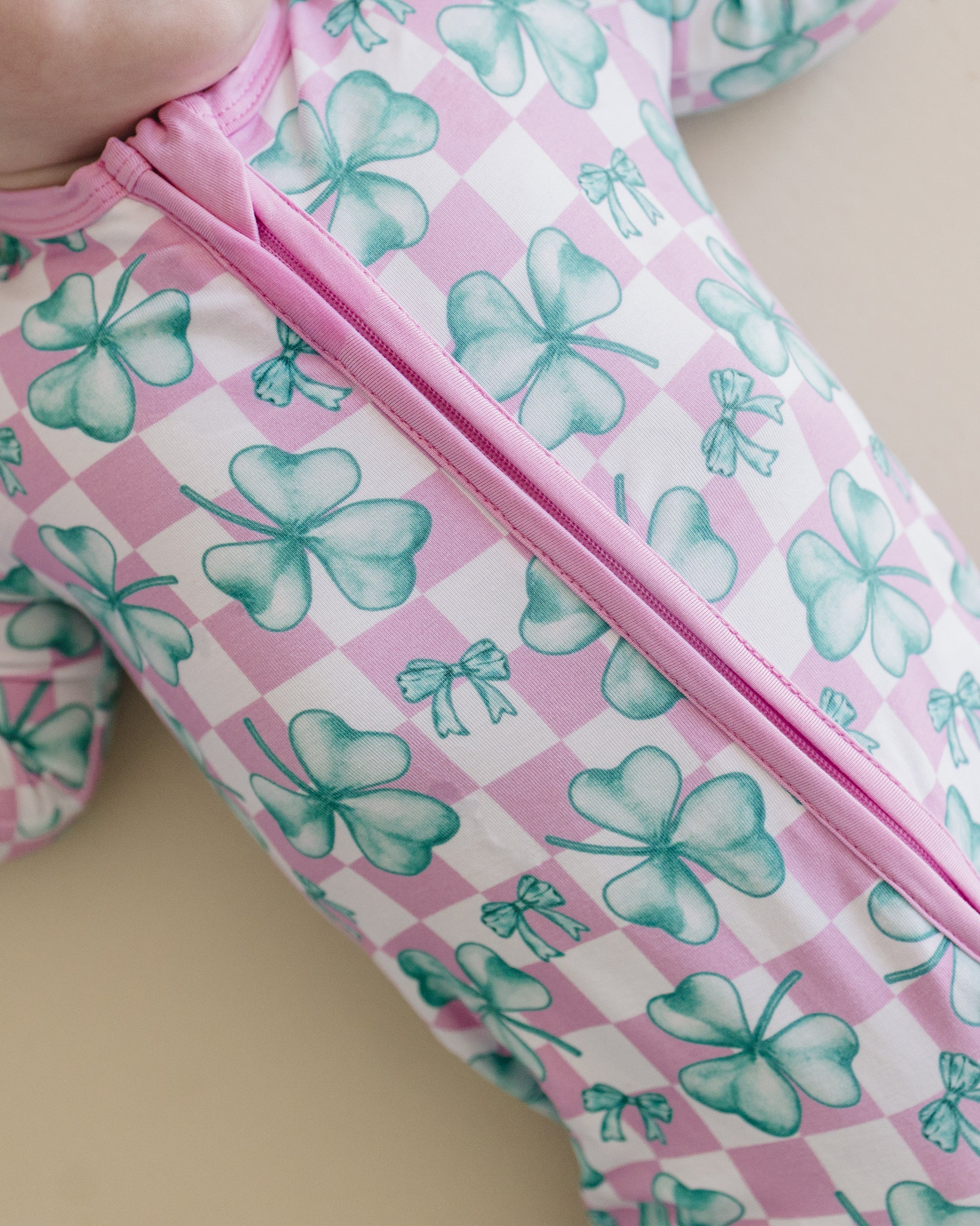 Bamboo Zip Romper | Shamrock & Bows