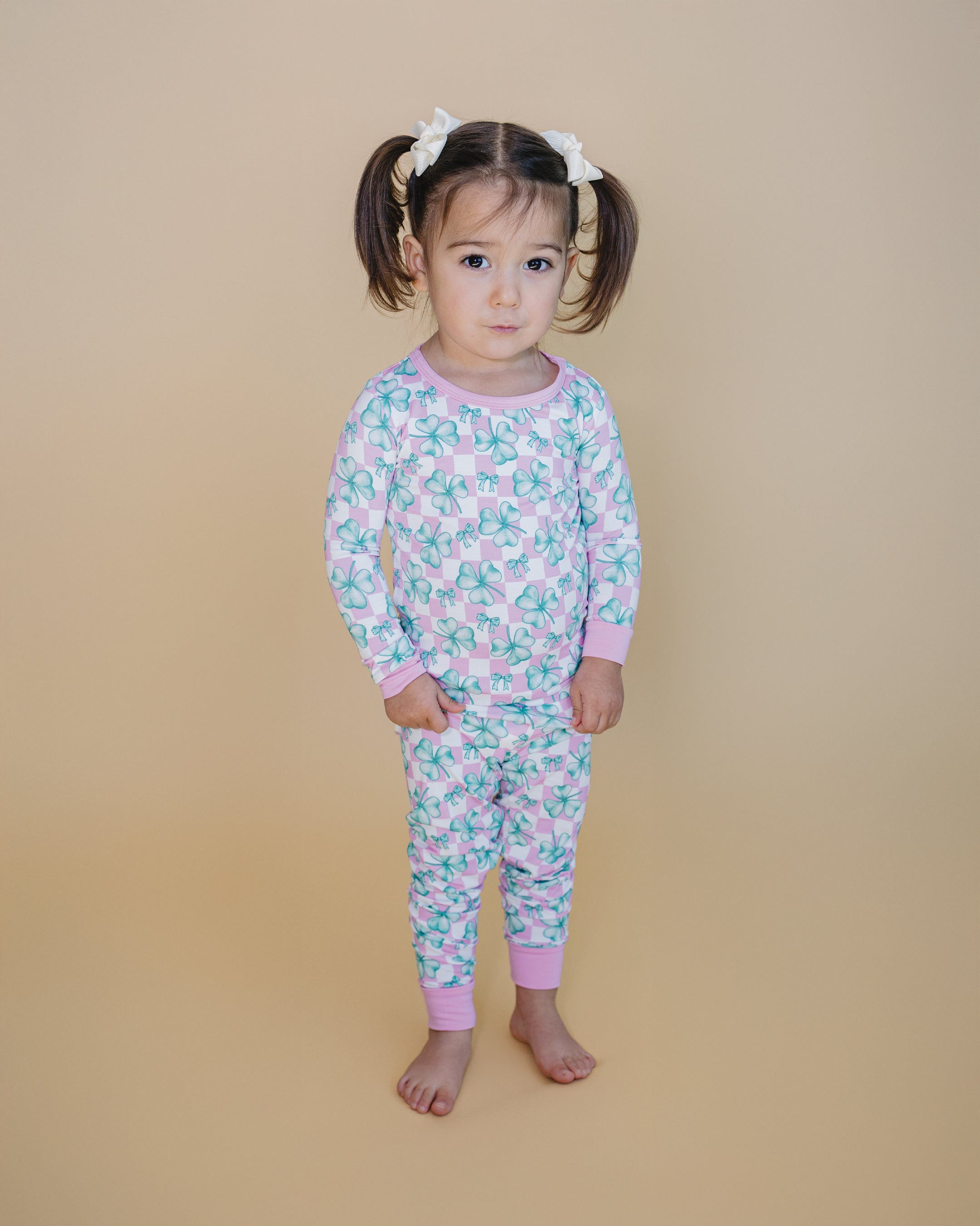 Bamboo Two Piece Set | Shamrock & Bows