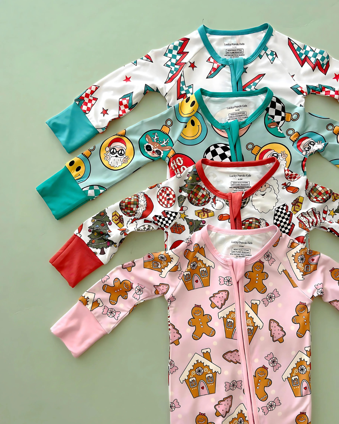 Bamboo Zip Romper | Gingerbread Cookies