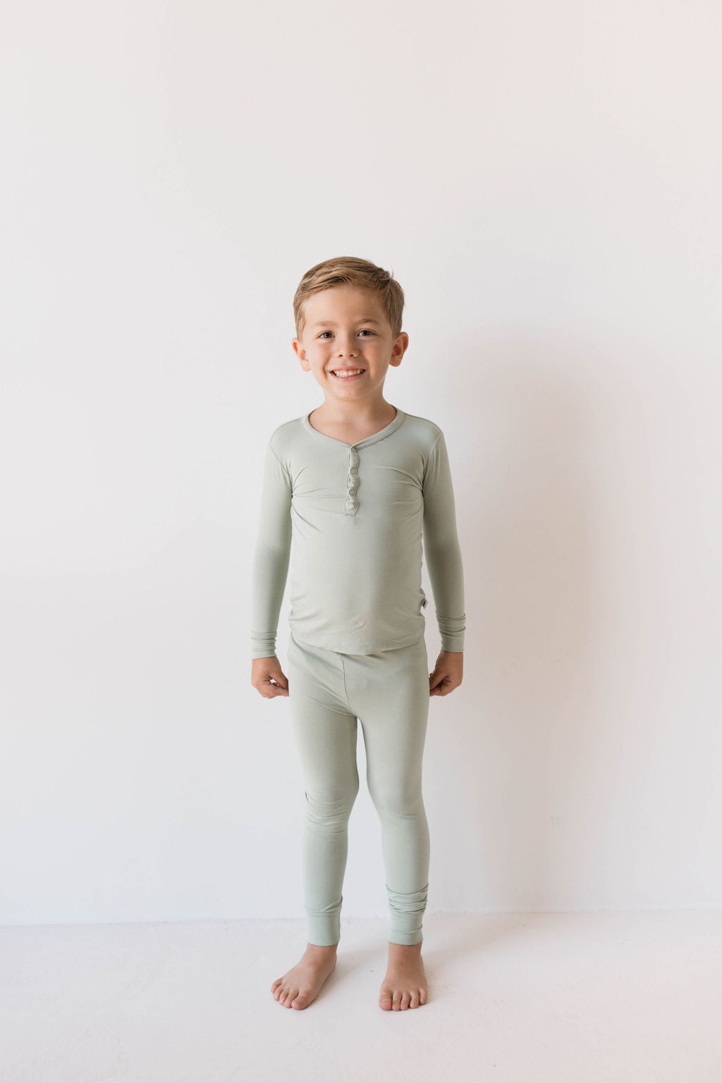 Bamboo Two Piece Pajamas | Pistachio