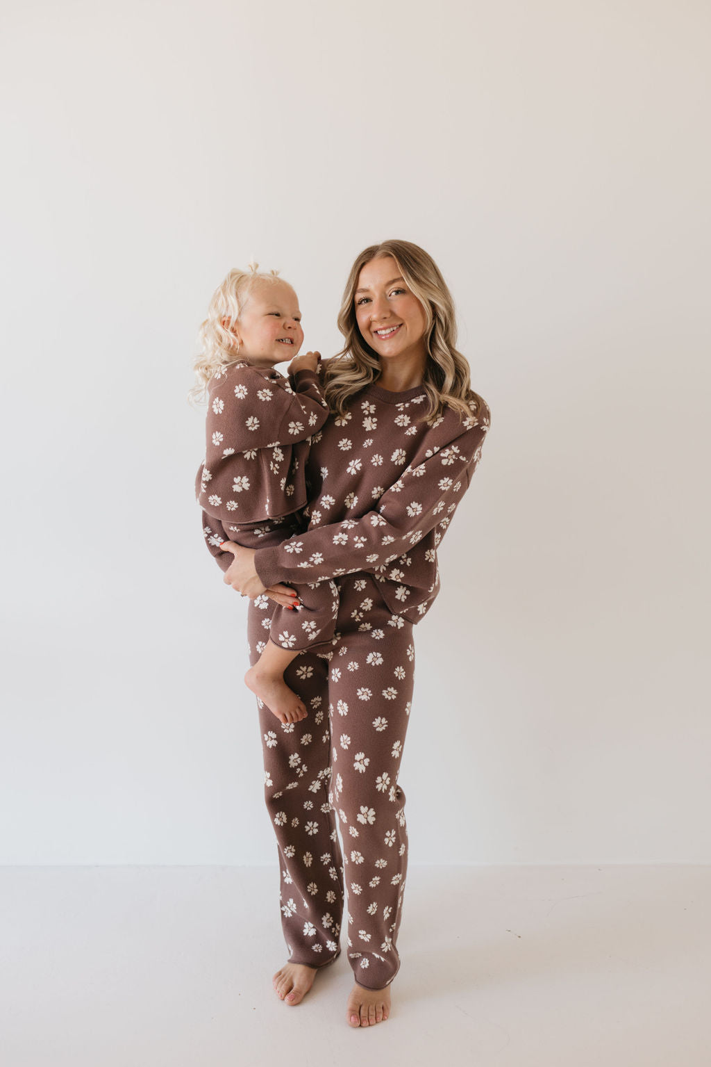 Women's Knit Pant Set | Midnight Meadow