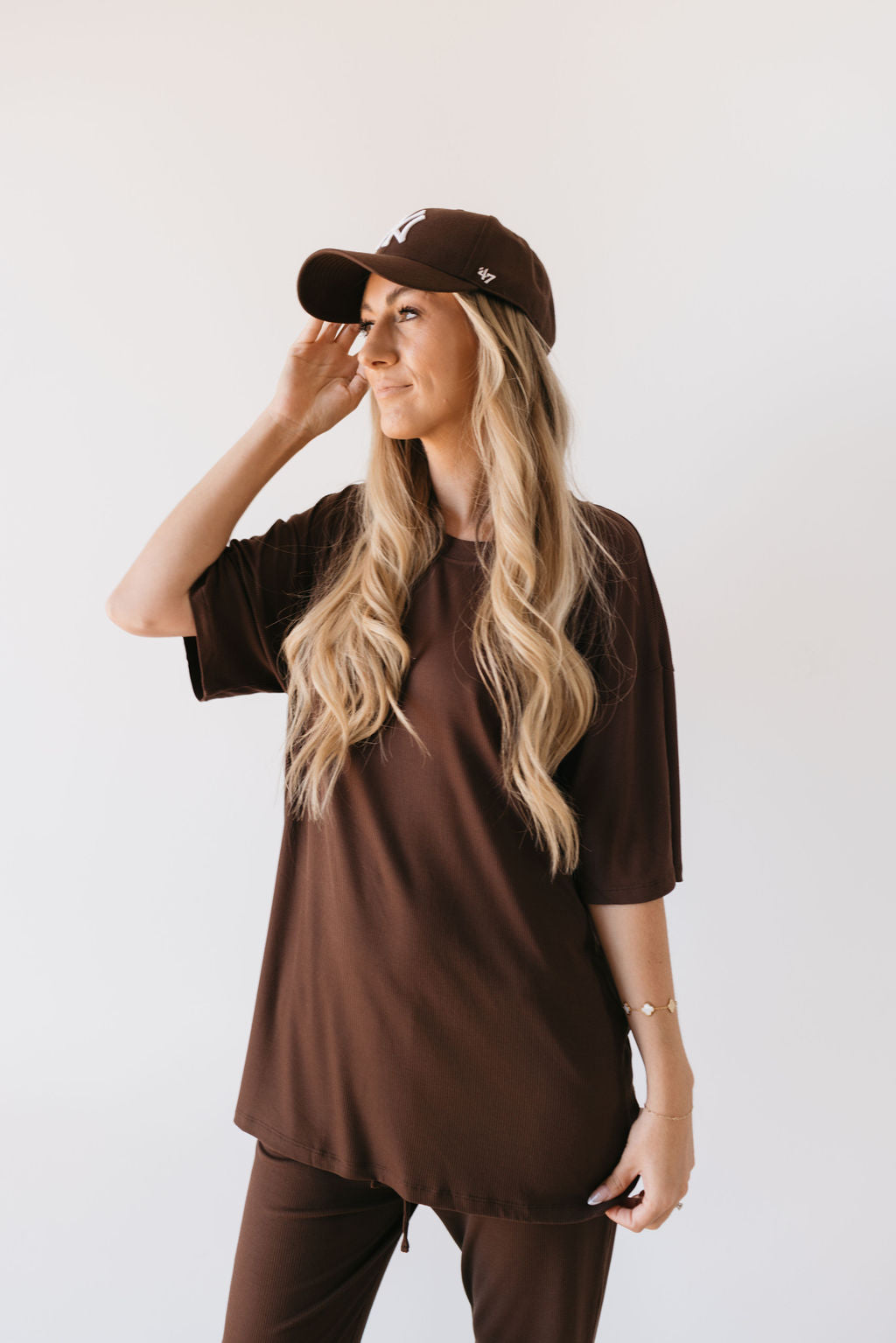 Short Sleeve Bamboo Women's Lounge Set | Coffee Bean