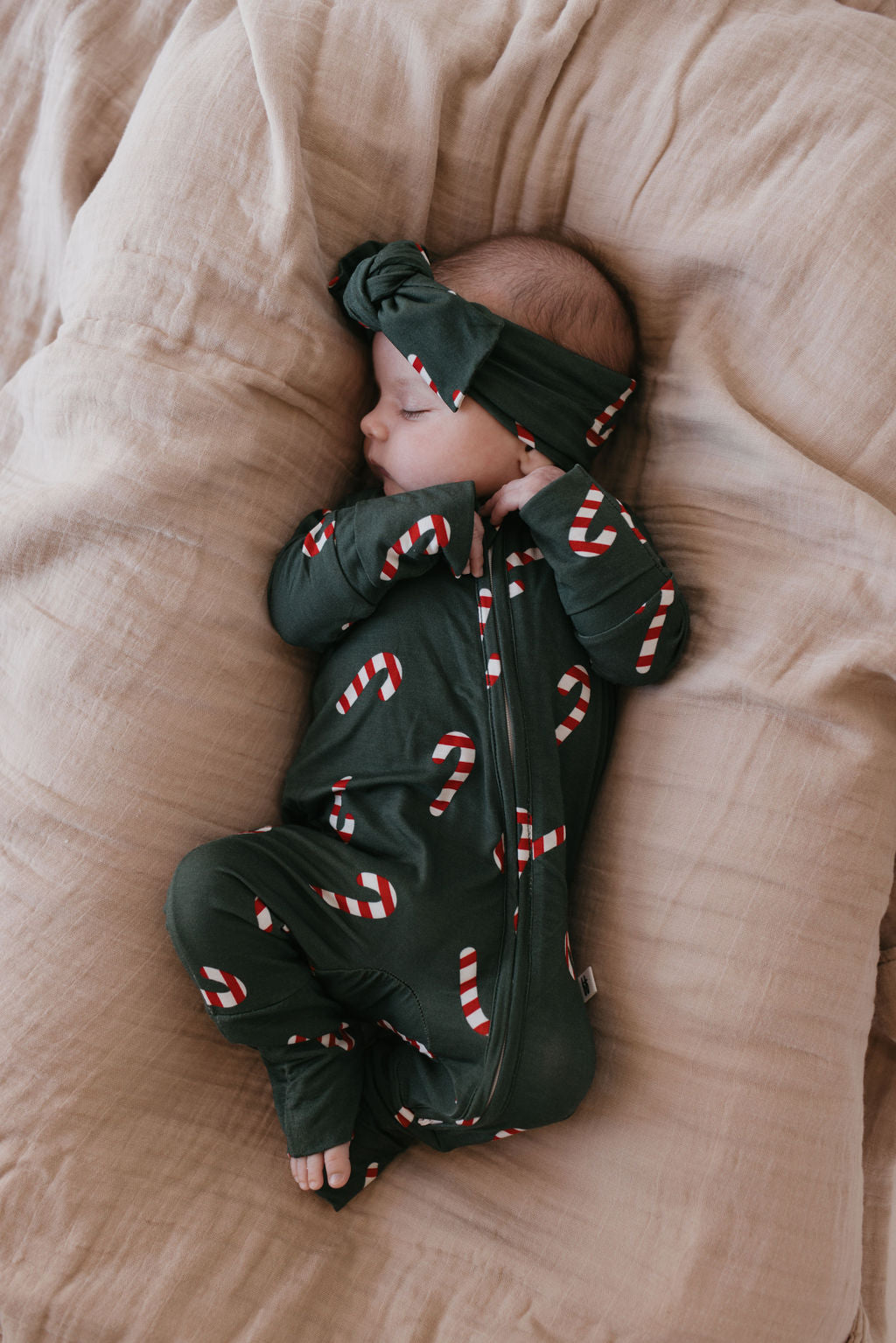 Bamboo Zip Pajamas | Candy Cane Lane