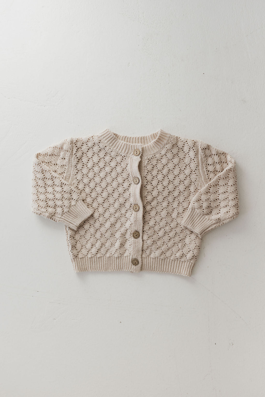 Knit Cardigan | Biscuit