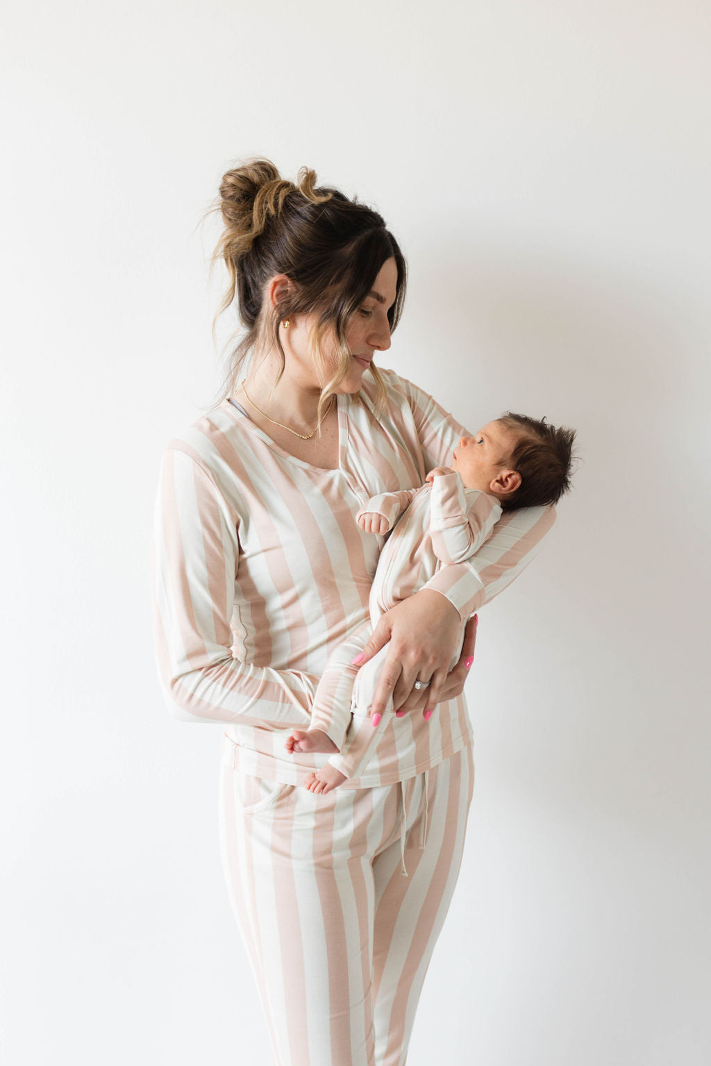 Bamboo Zip Pajamas  | Candy Stripe