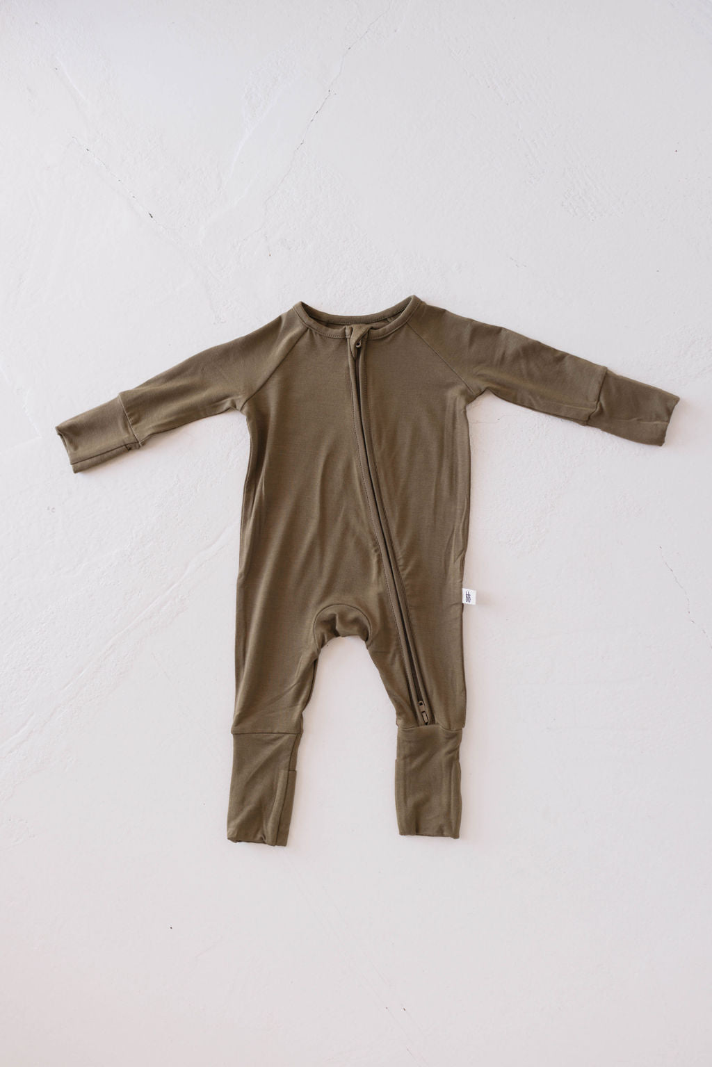 Bamboo Zip Pajamas | Olive Green