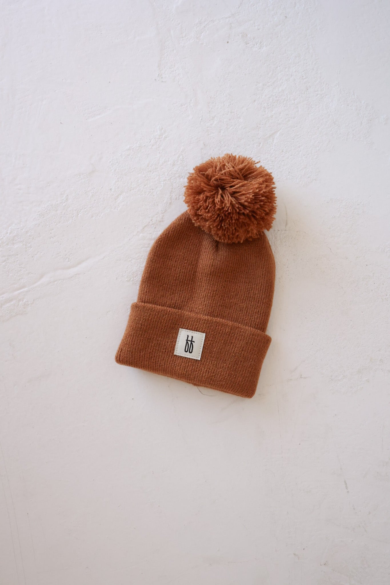 ff Knit Pom Top Beanie | Rust