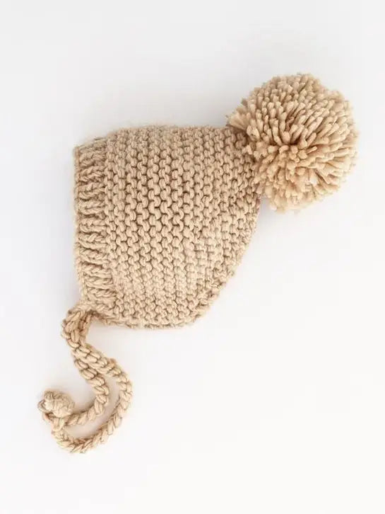 Garter Stitch Knit Bonnet