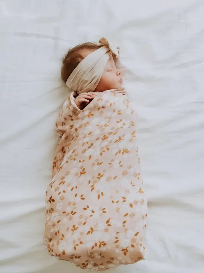Swaddle Whimsy Floral Peach
