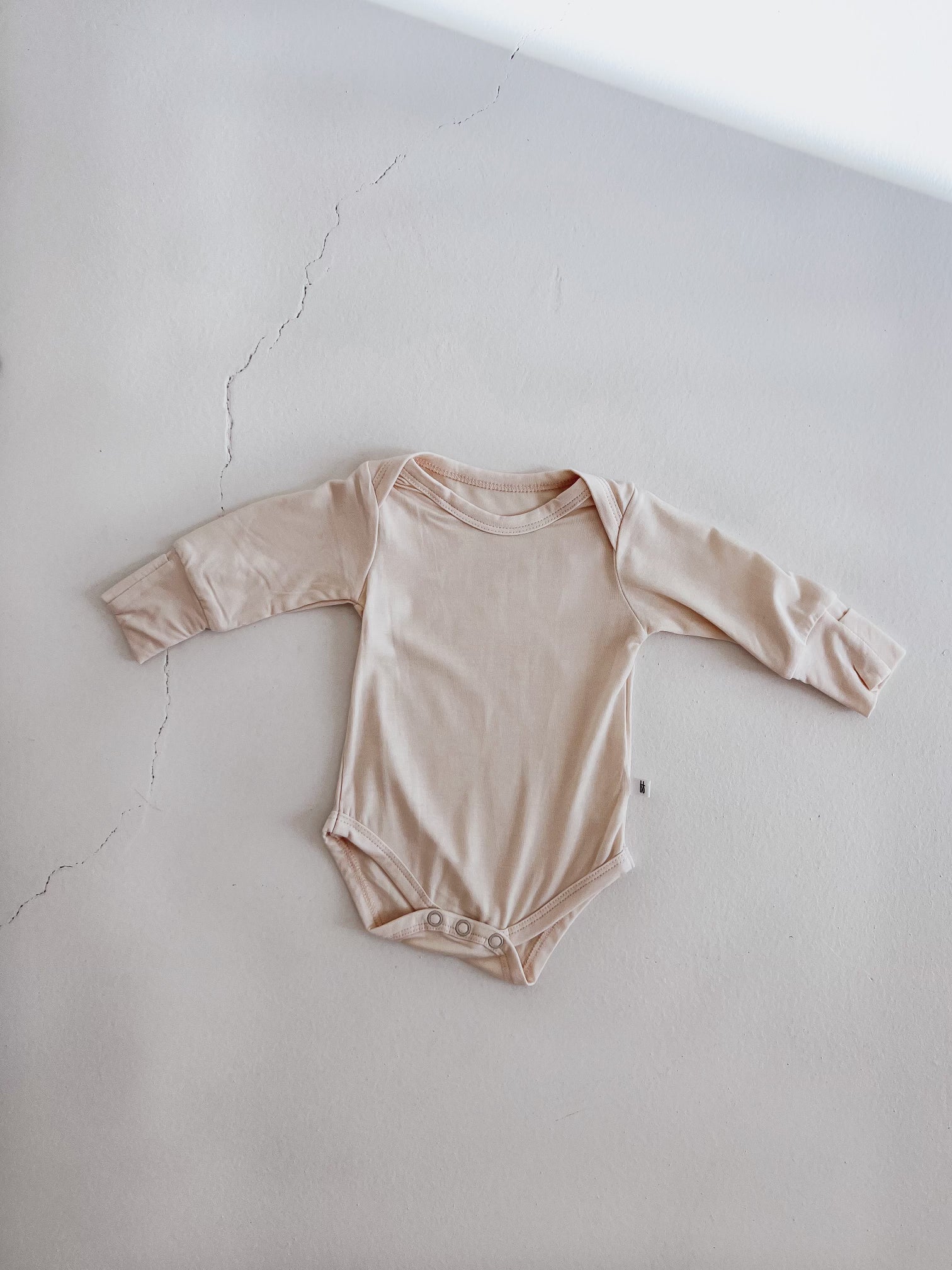 Cream | Bamboo Long Sleeve Snap Suit