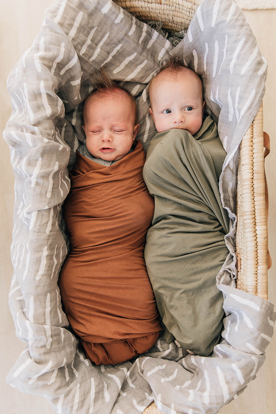 Olive Bamboo Stretch Swaddle