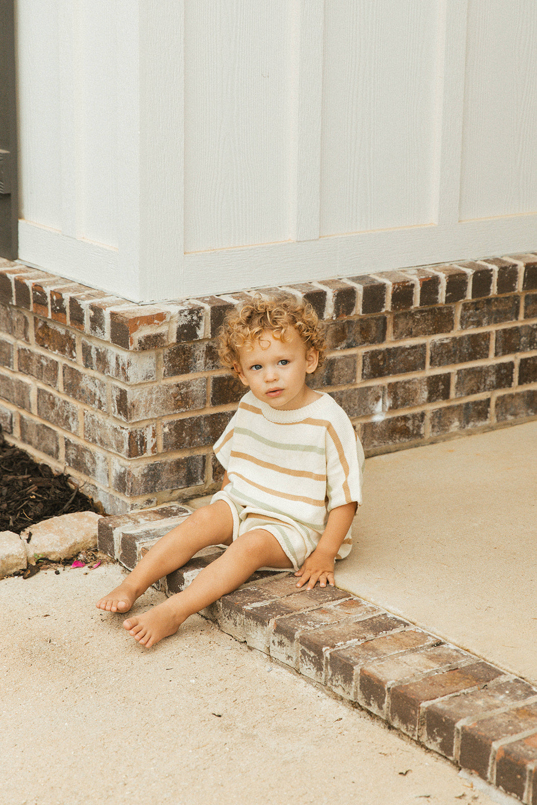 Summer Knit Set in Stripes