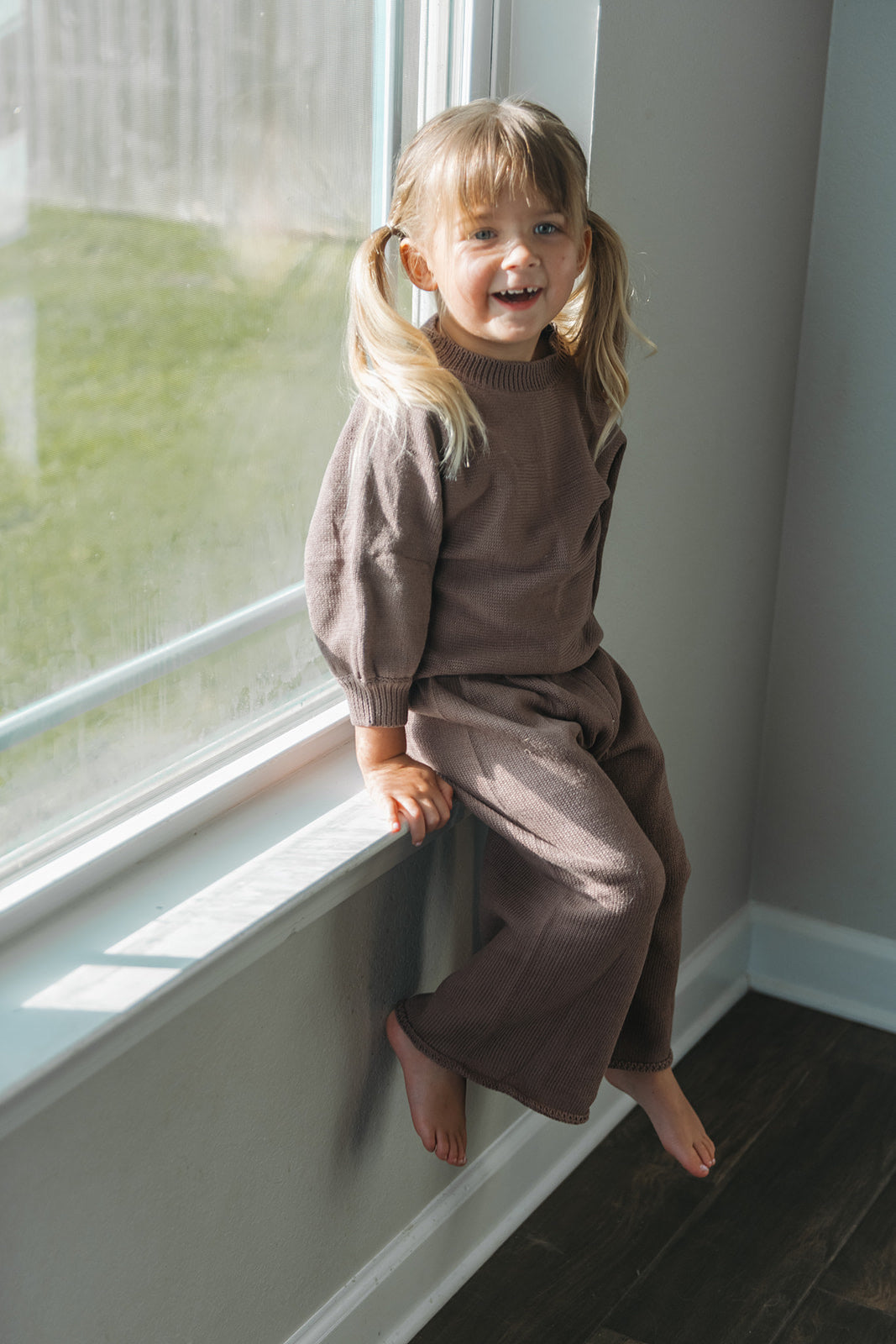 Presley Knit Set in Brown