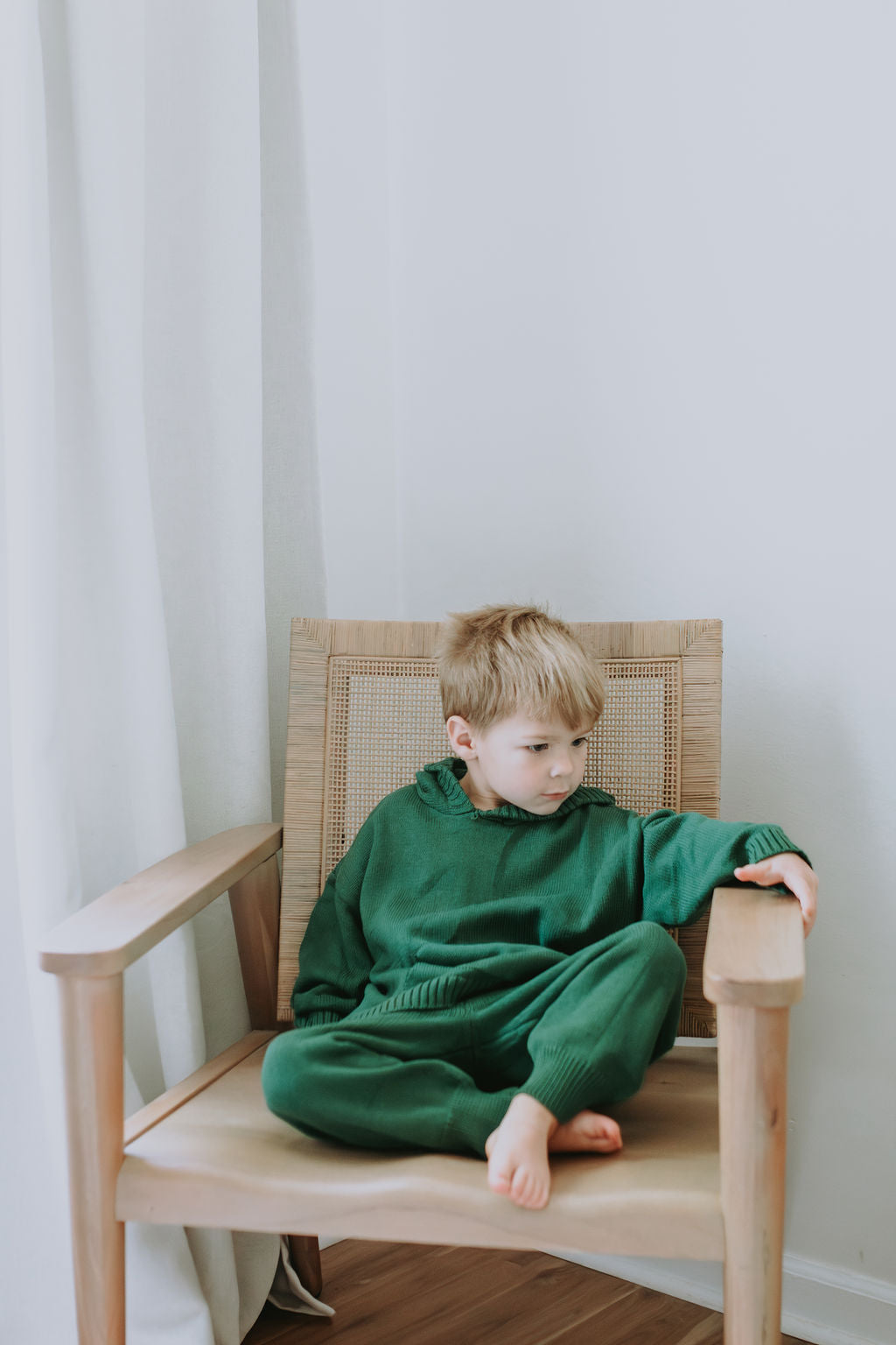 Hunter Knit Set in Green