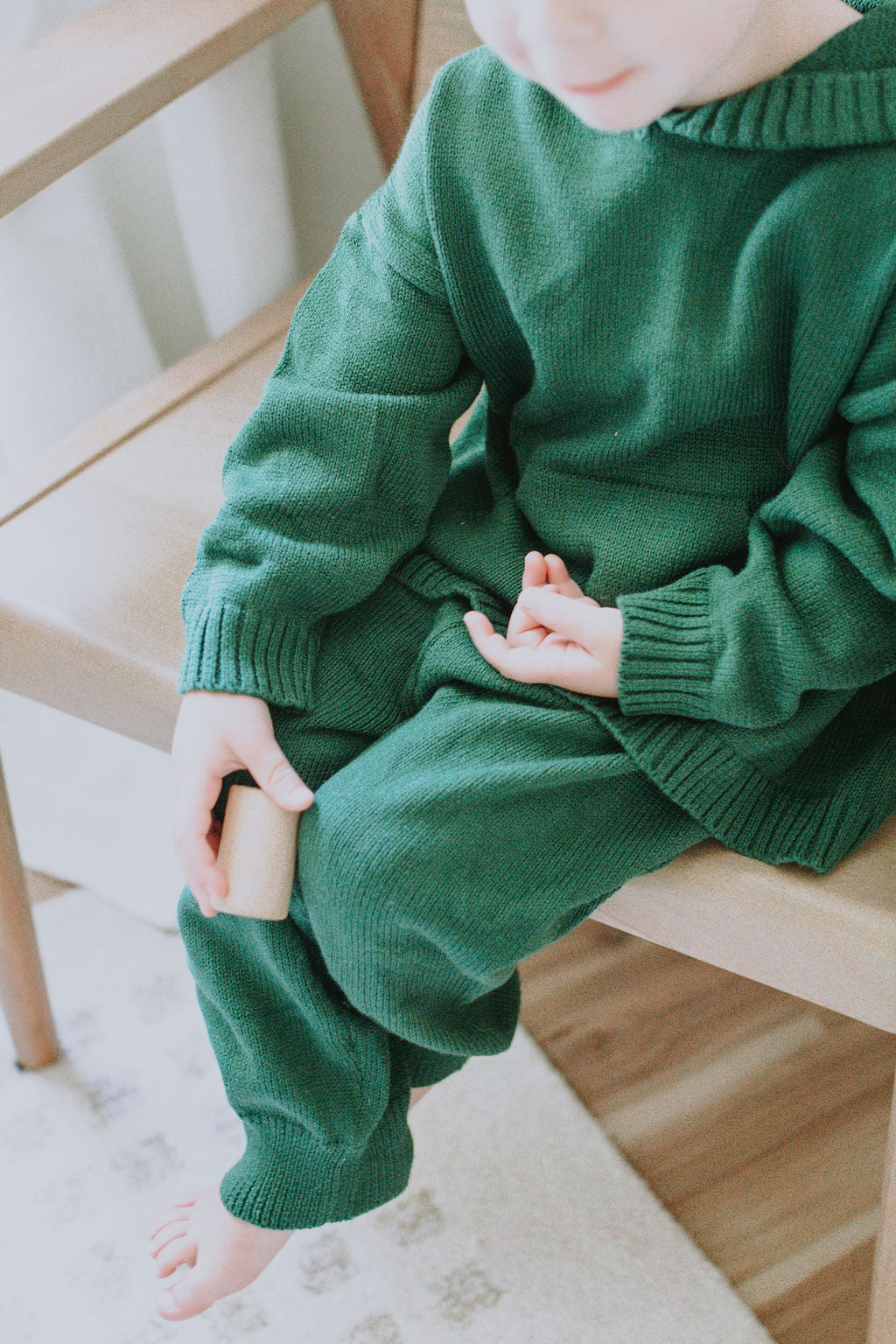 Hunter Knit Set in Green