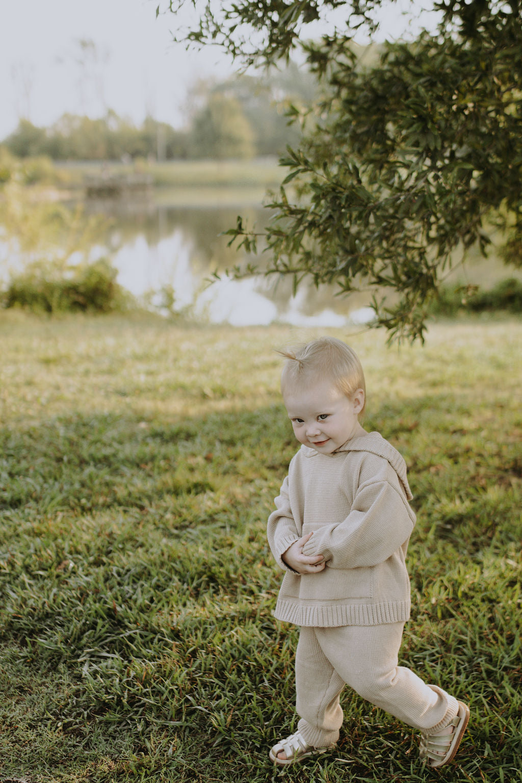 Hunter Knit Set in Beige