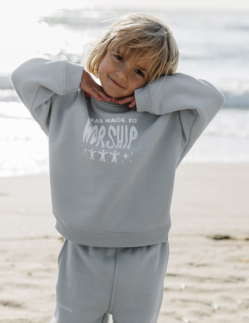 Made To Worship Kids Crewneck