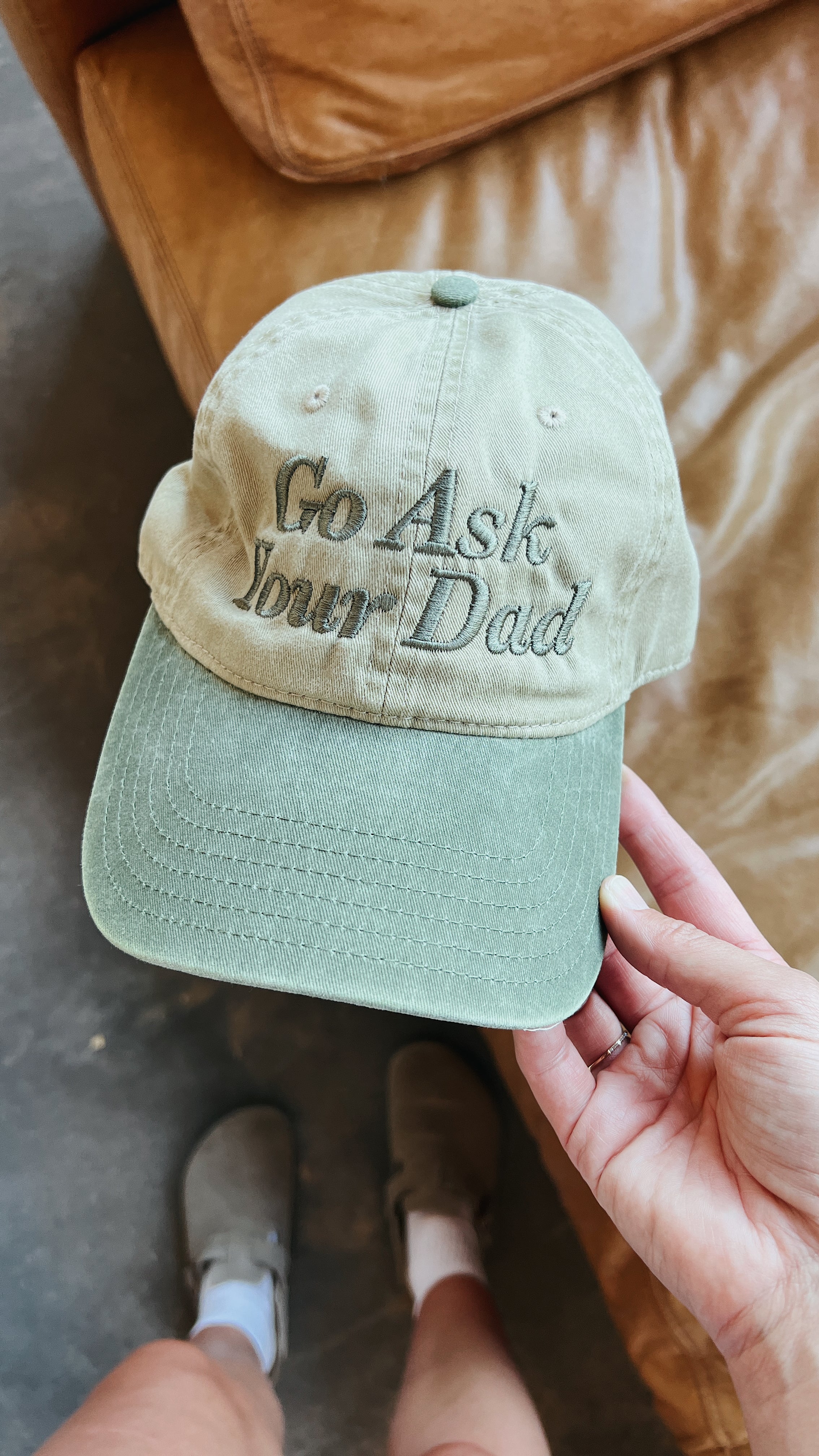 Go Ask Your Dad Two Tone Dad Hat