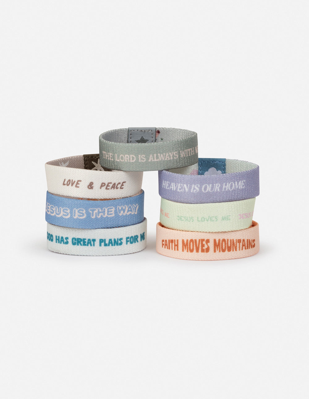 Pastel Kids Reversible Wristband Pack