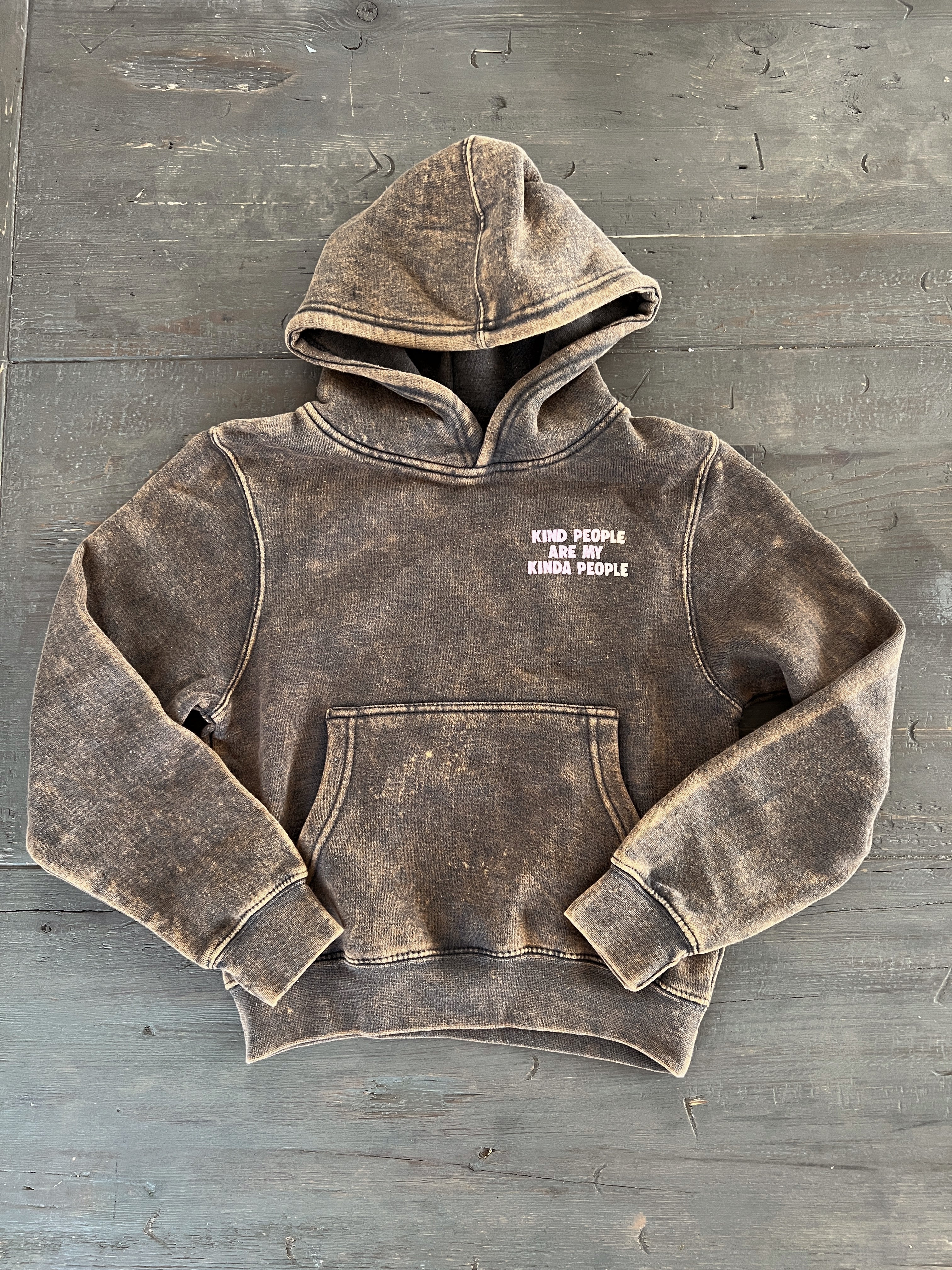 Washed out outlet grey hoodie