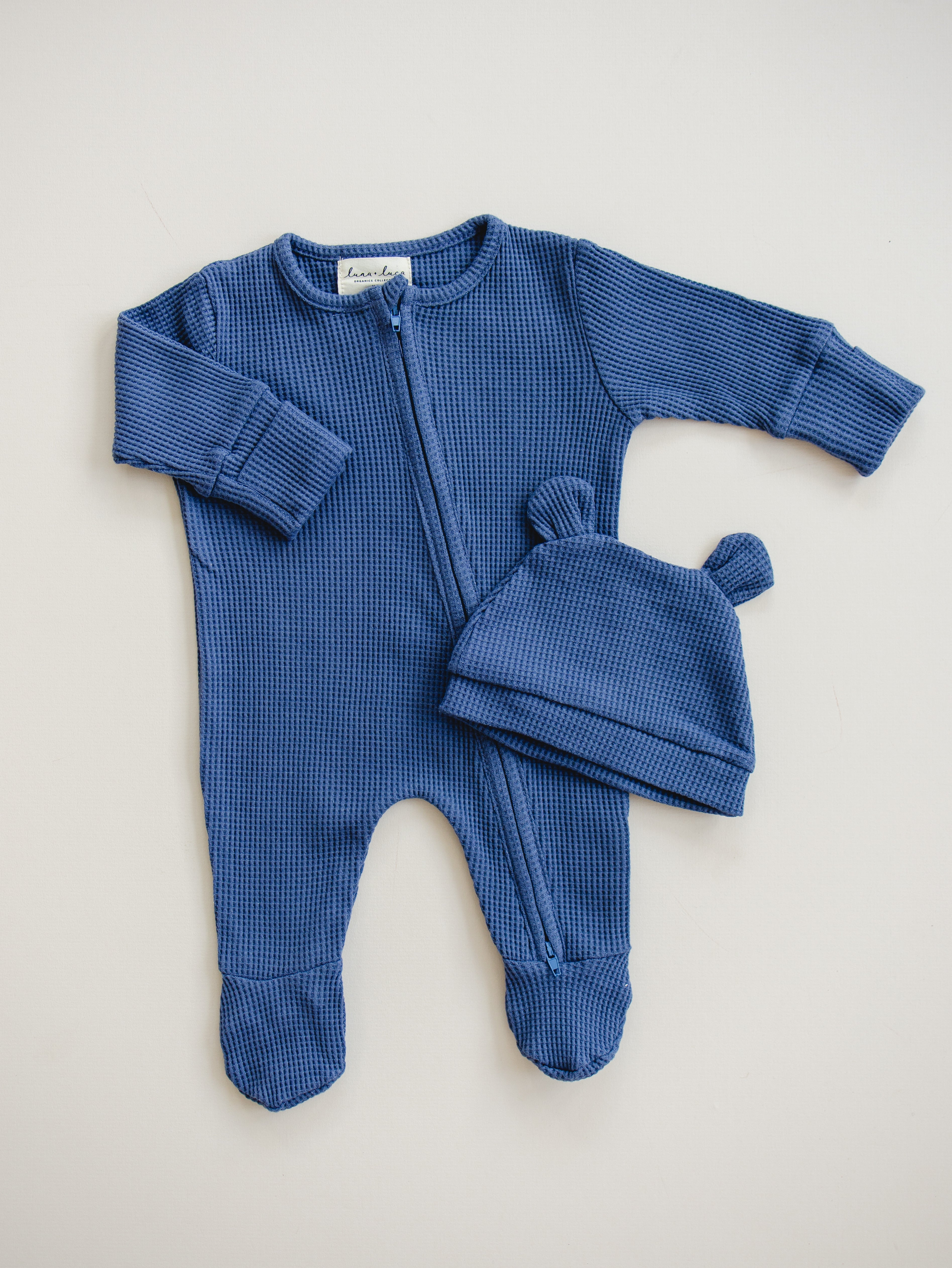 Bear Waffle Set - Stormy Blue