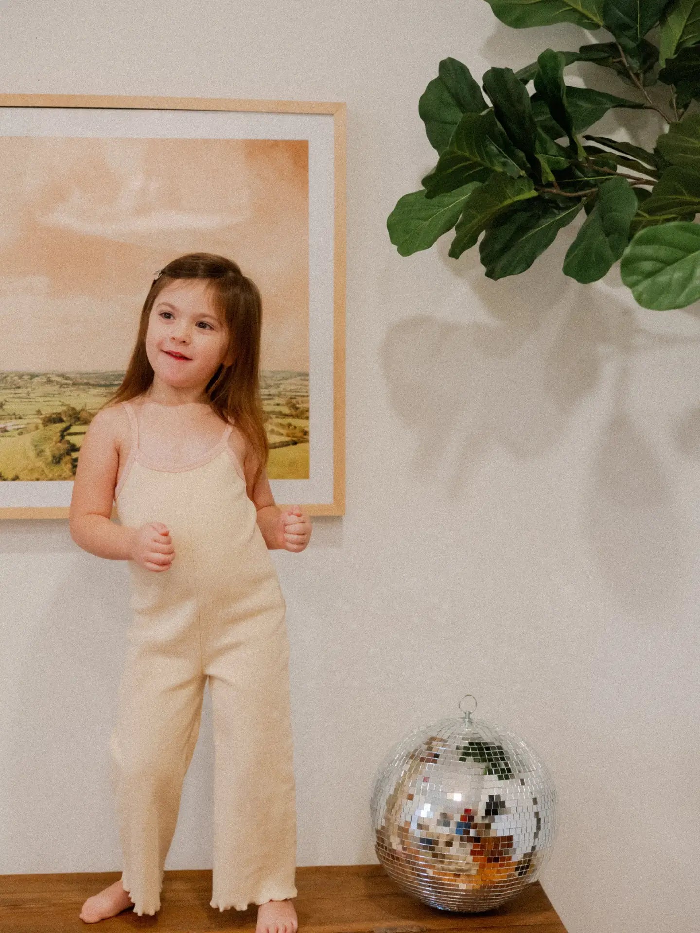 Eloise Ribbed Jumpsuit in Cream