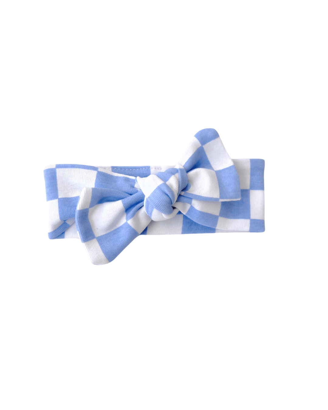 Checkered Headband | Blue