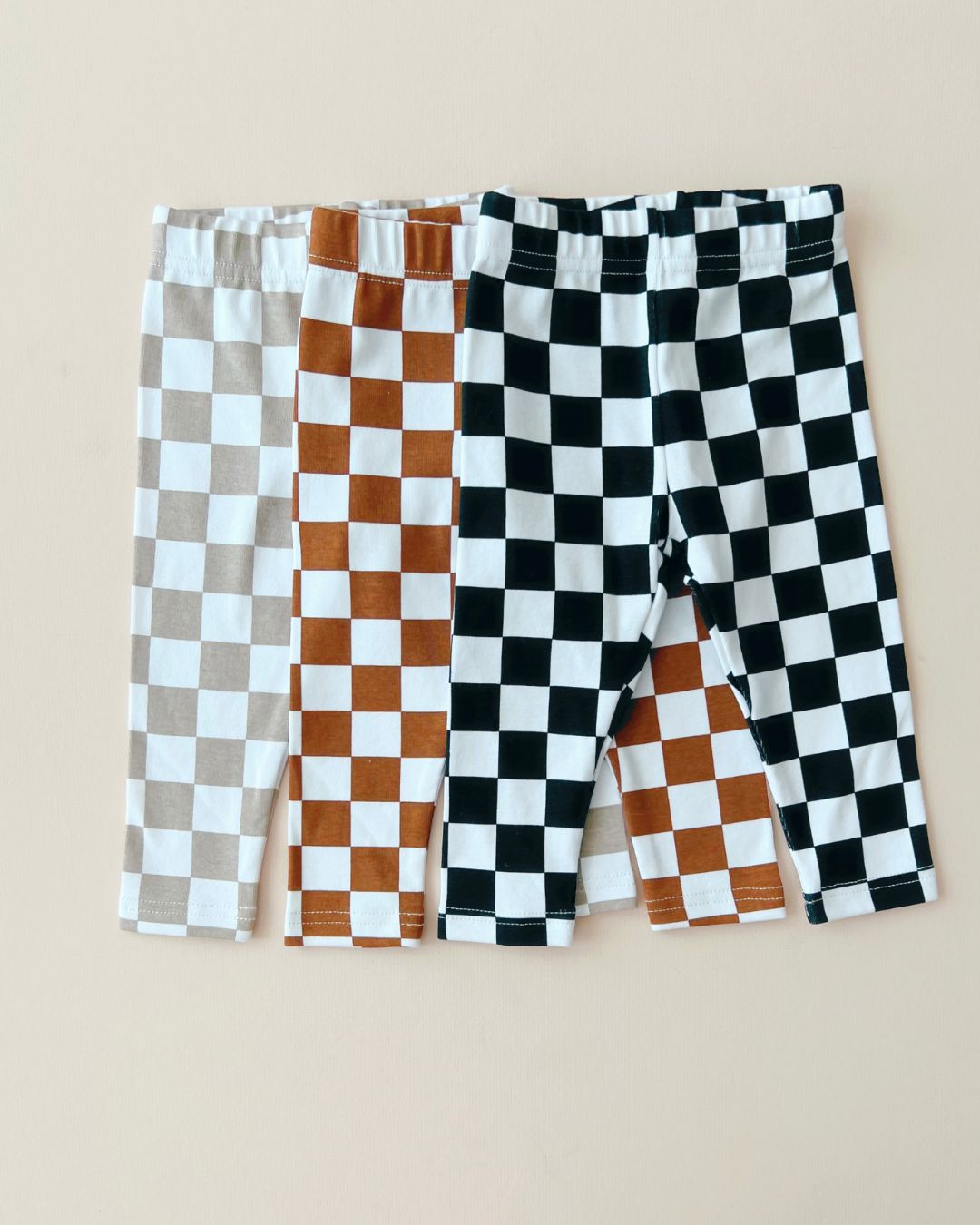 Checkered Leggings | Copper