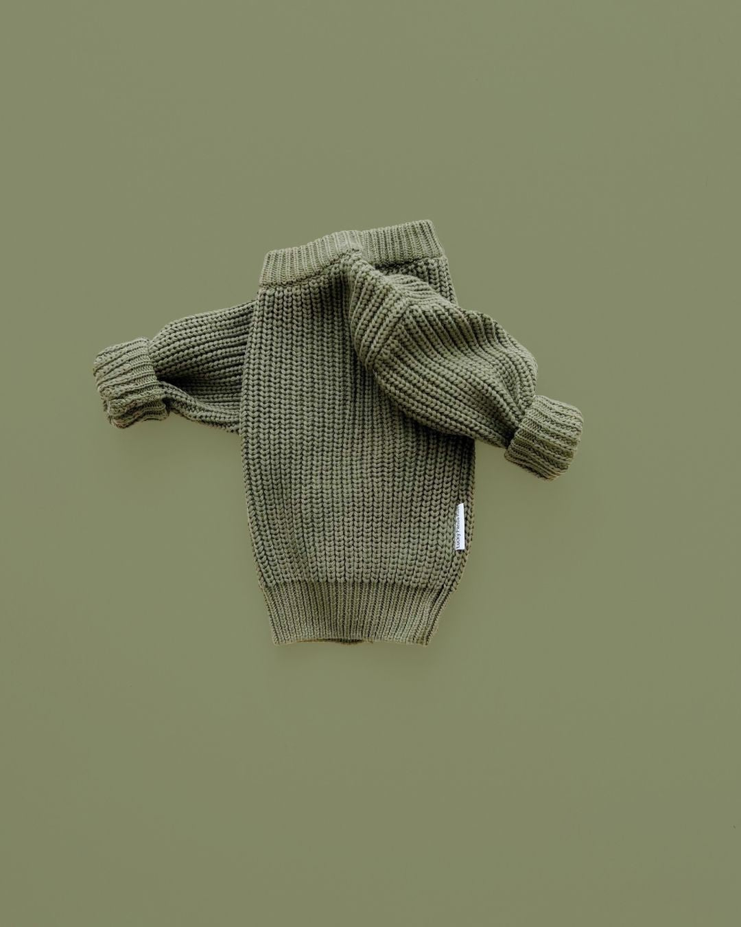 Chunky Knit Sweater | Green