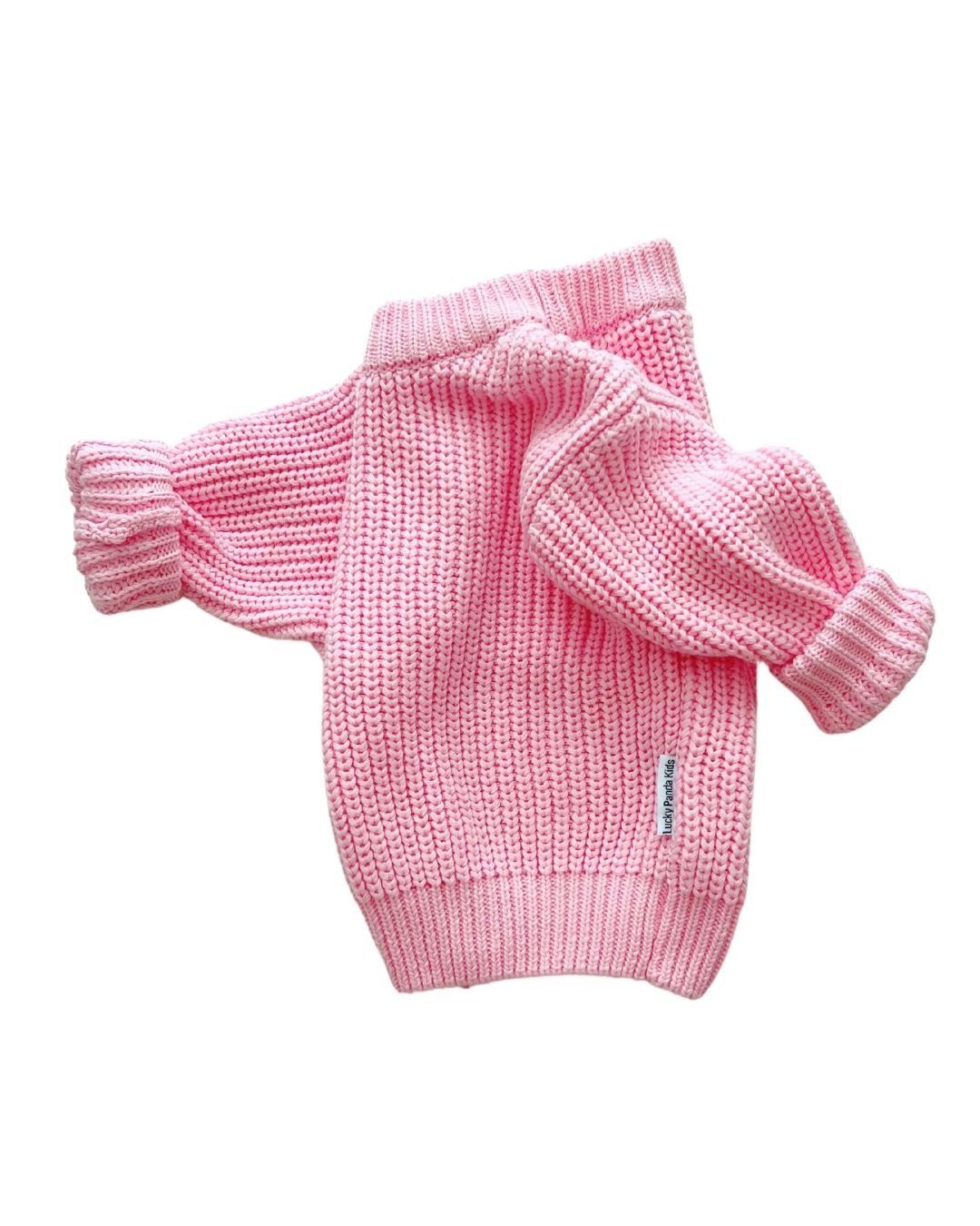 Chunky Knit Sweater | Pink