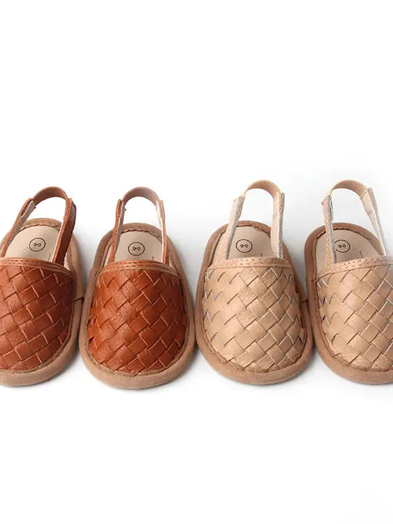 Woven Leather Baby Sandals