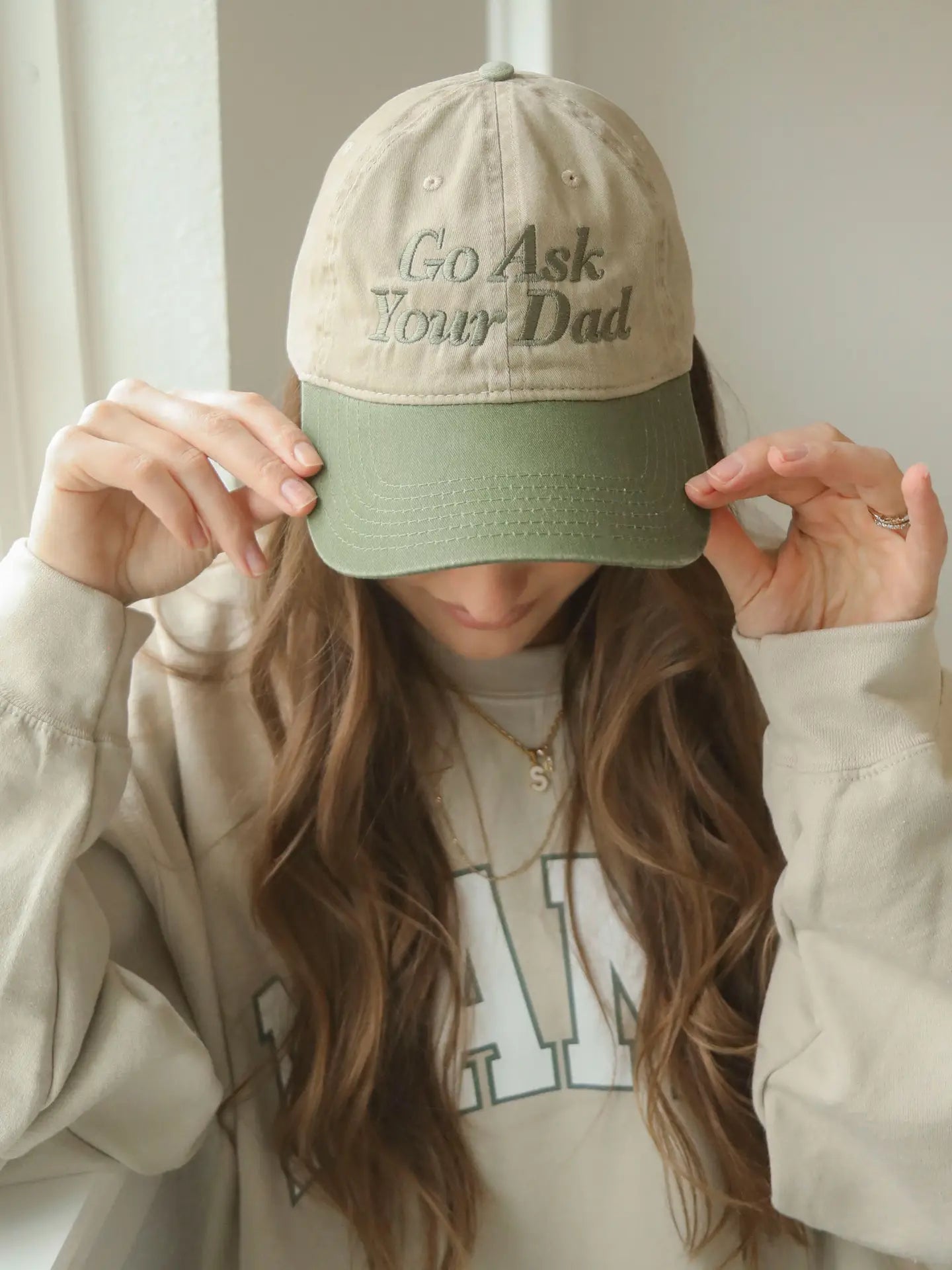 Go Ask Your Dad Two Tone Dad Hat