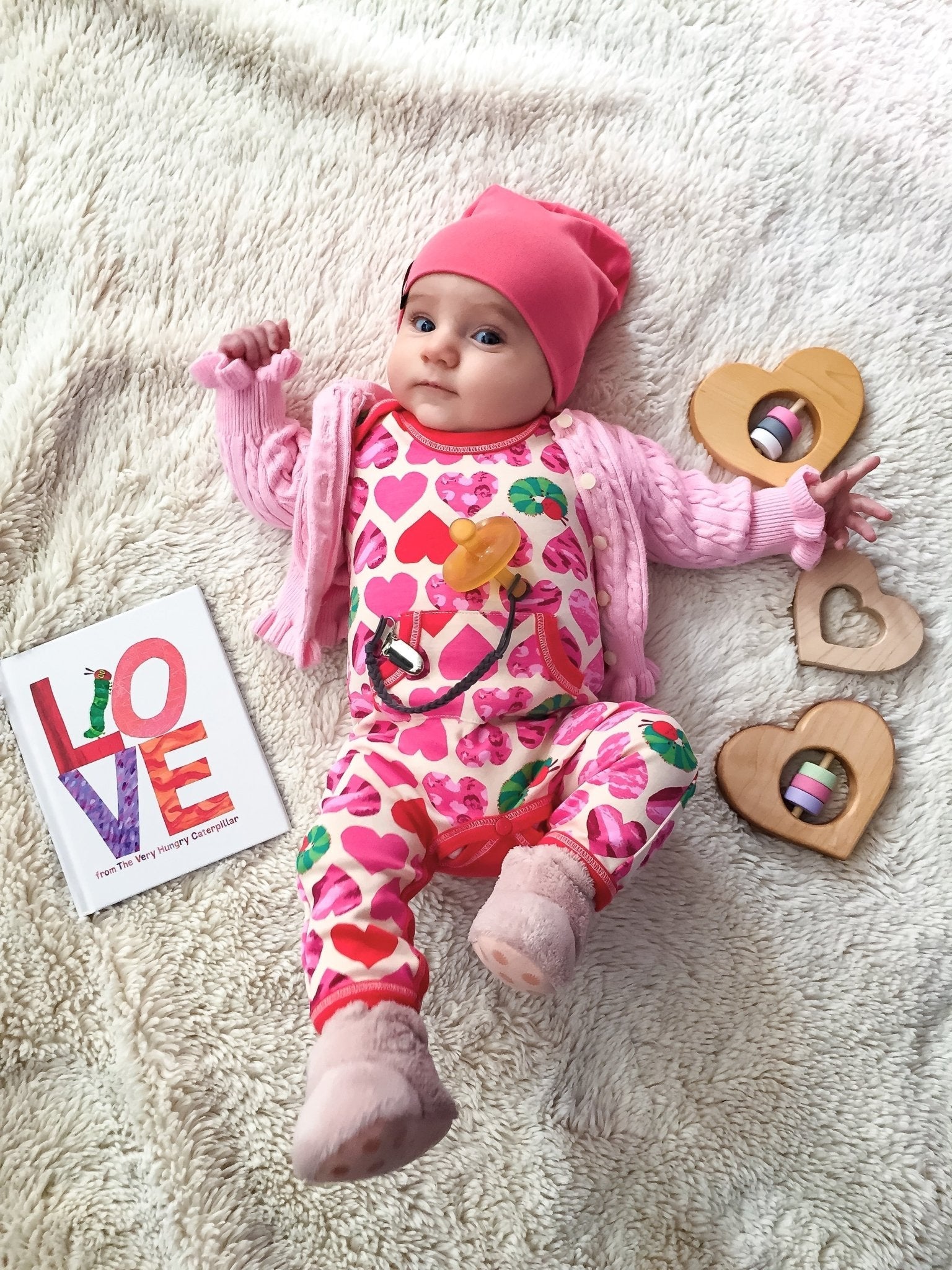 Heart Wooden Baby Grasping Toy