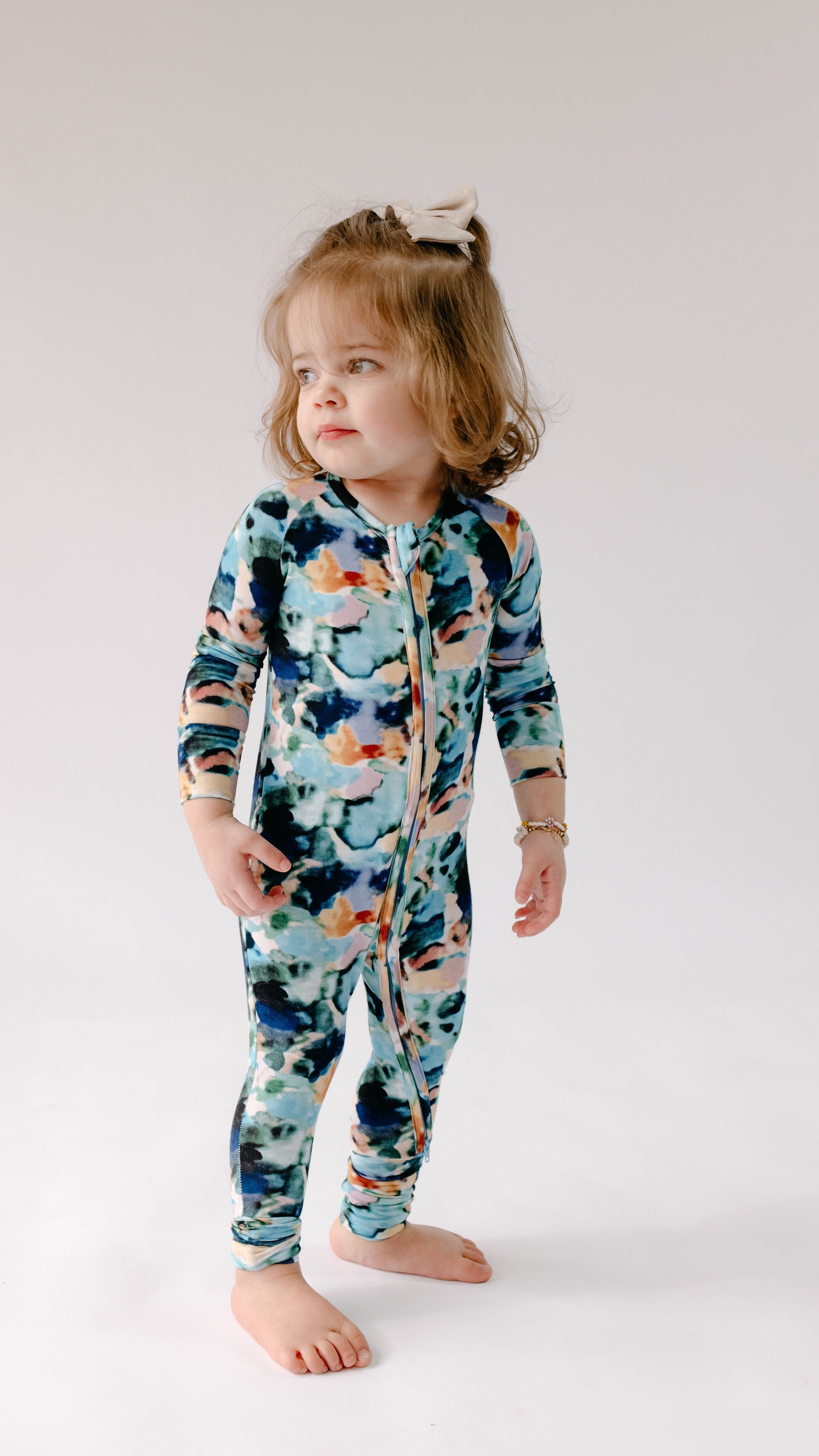 Bamboo Zip Pajamas | Charli Print