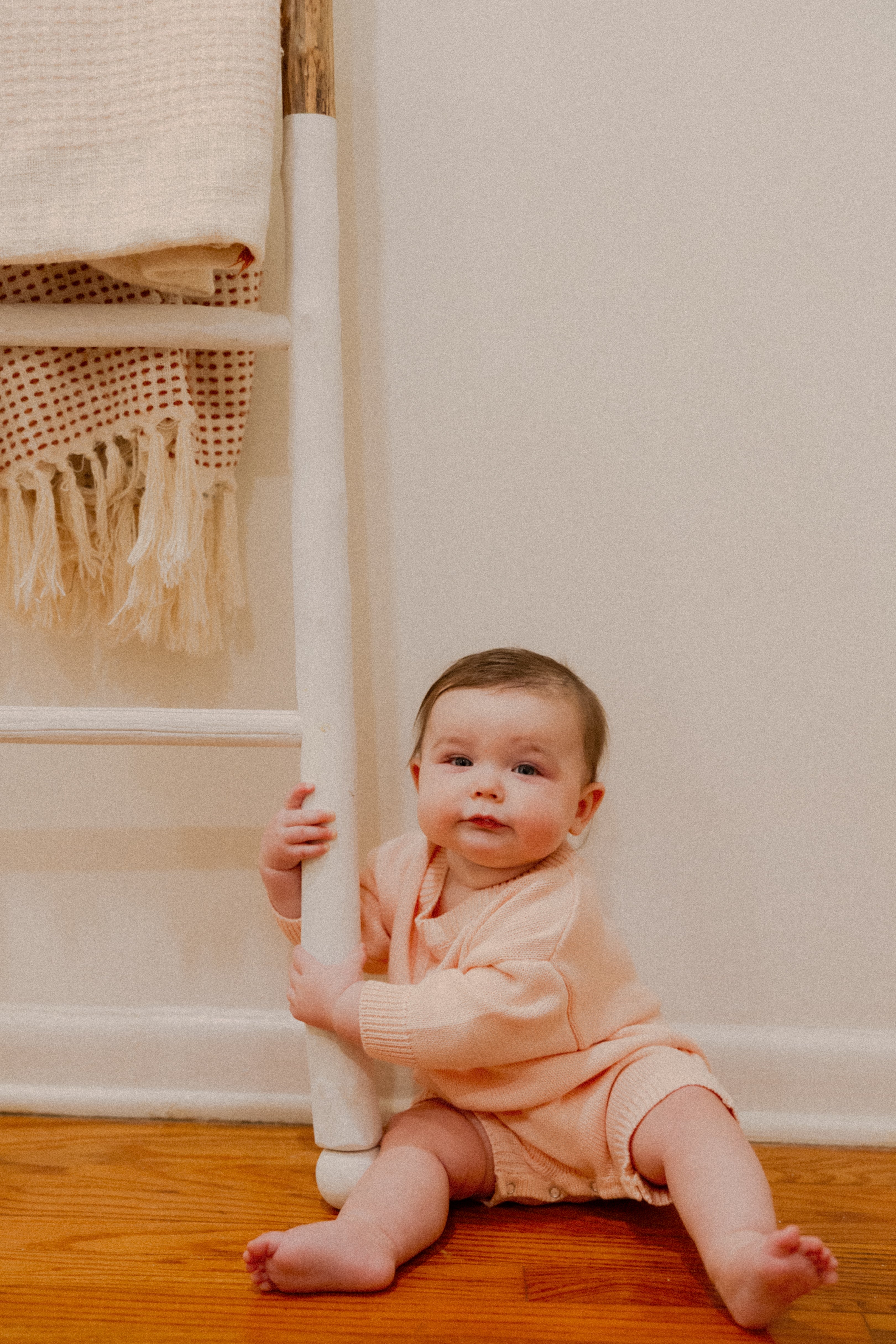 Beck Knit Romper in Pink