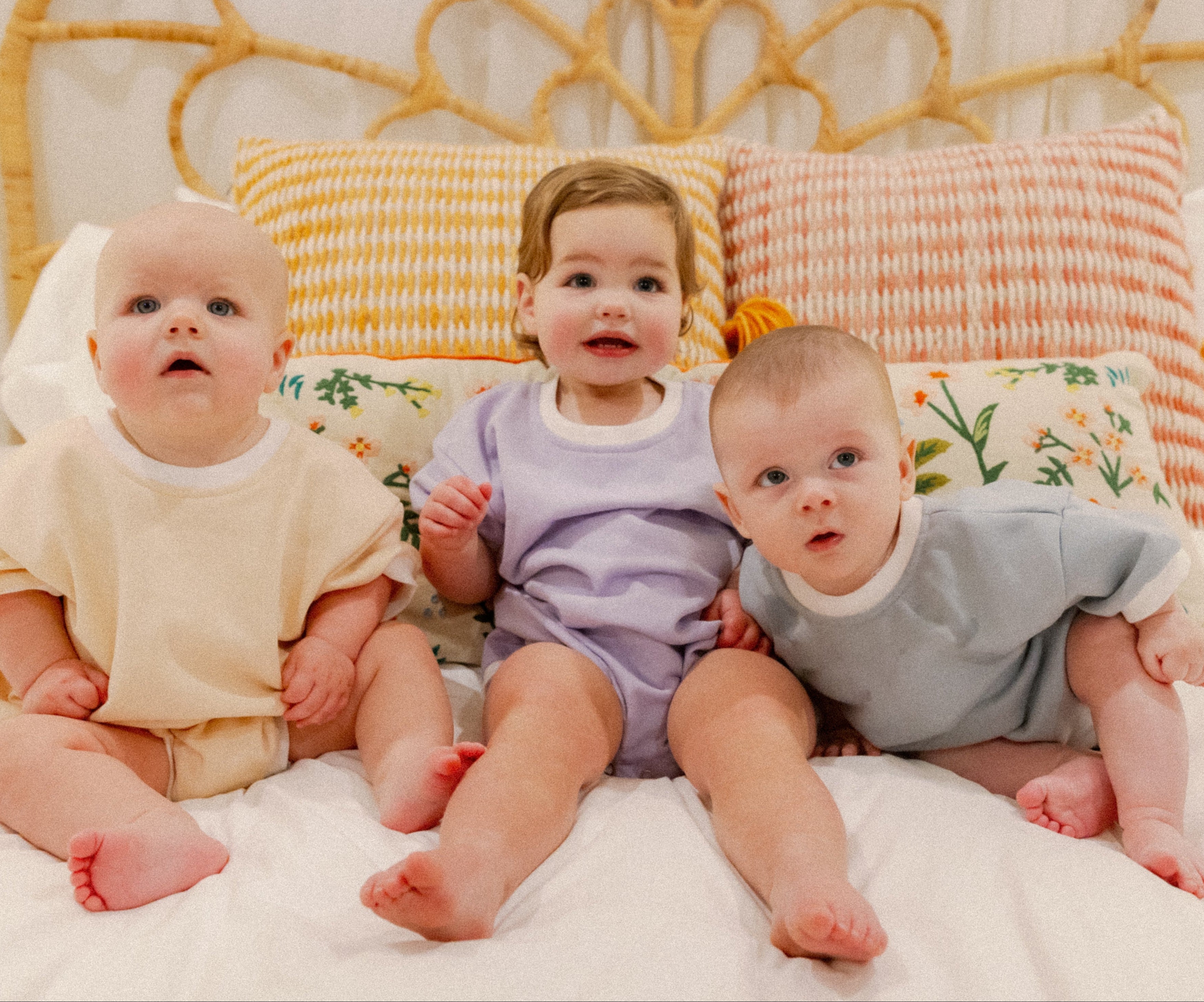 Sullivan Romper in Light Blue