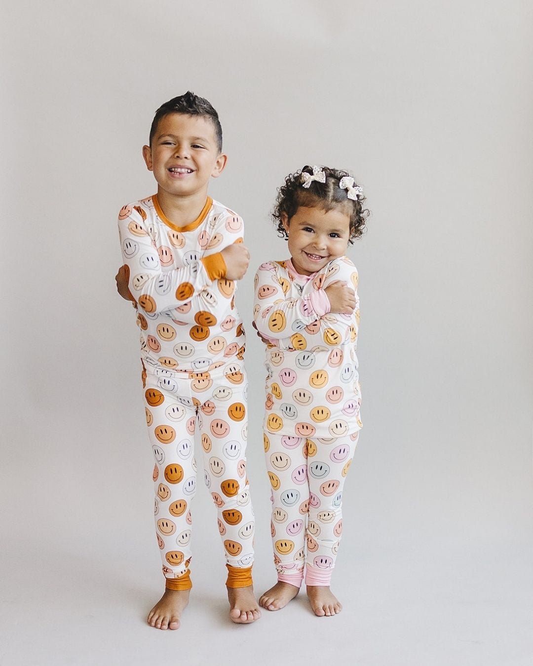 Smiley Bamboo Two Piece Set | Copper