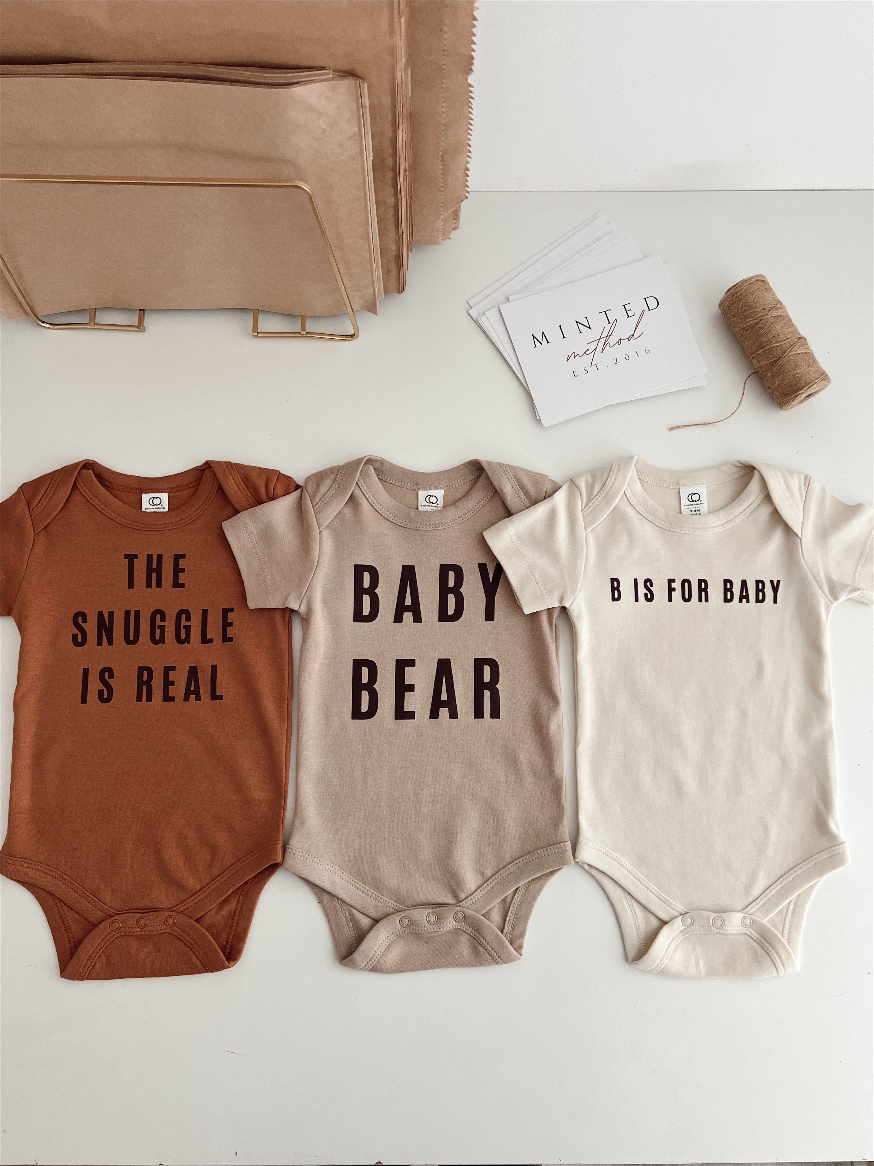 B is for Baby Organic Onesie