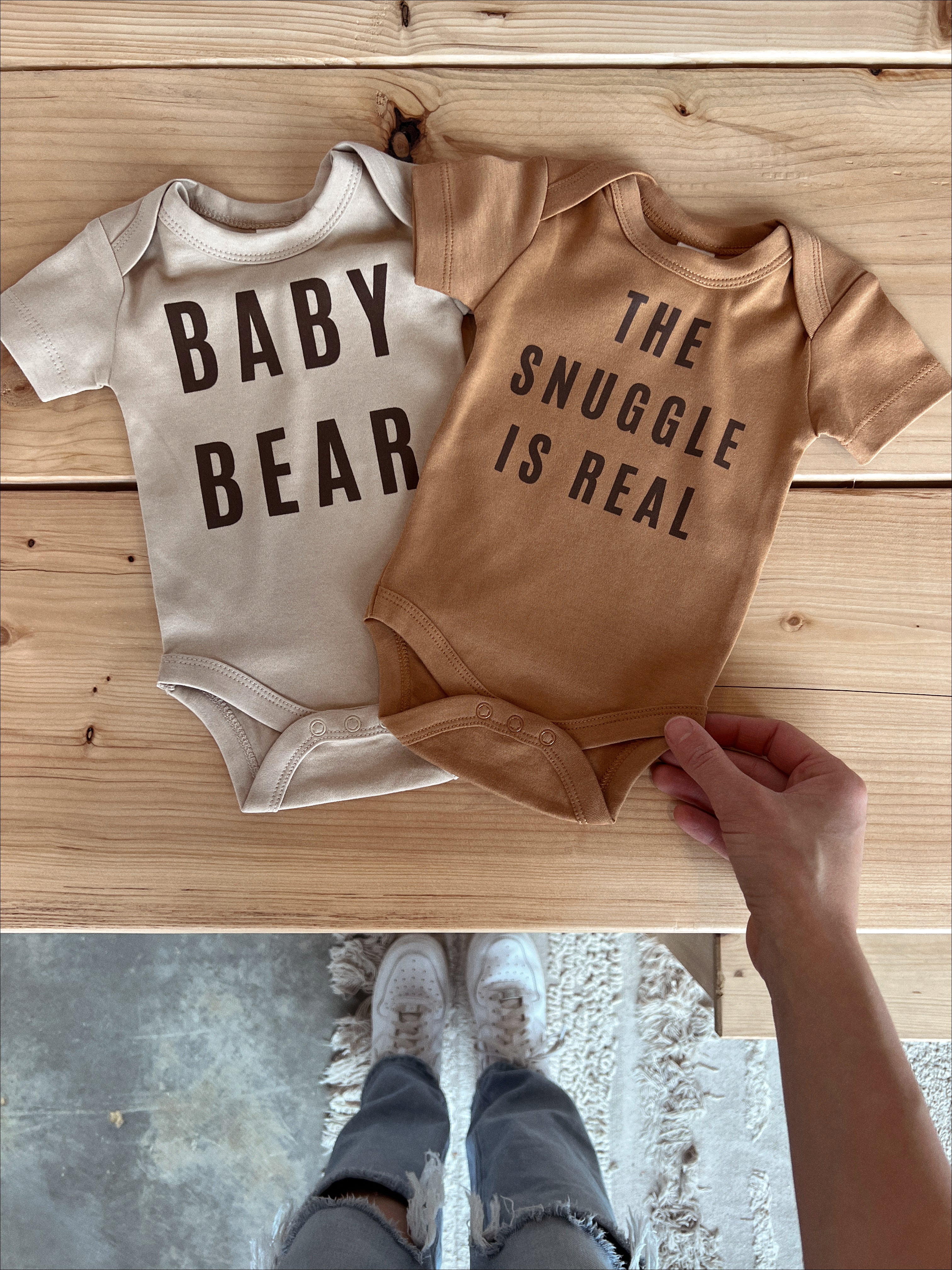 The Snuggle Is Real Organic Onesie